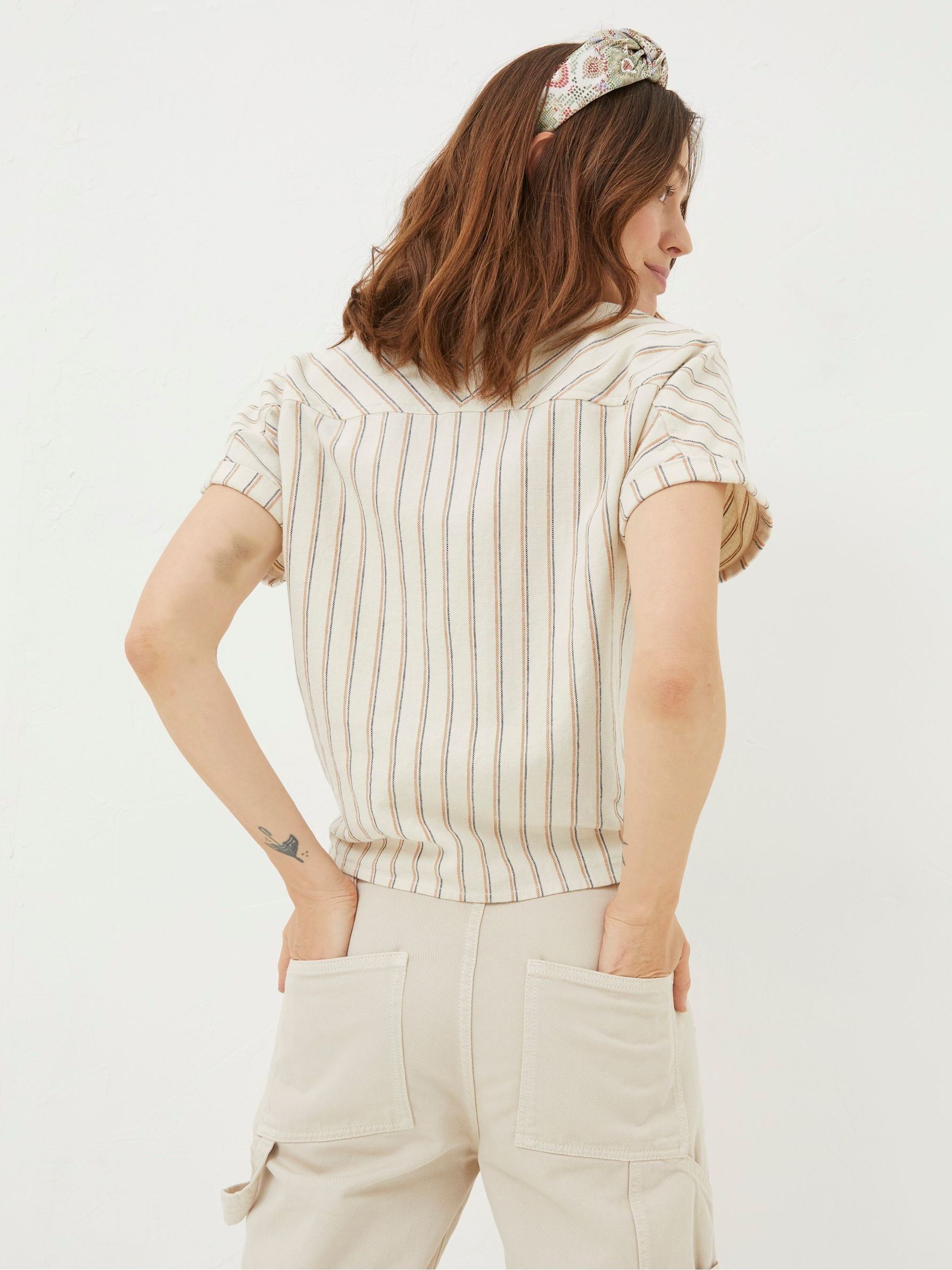 Cali Natural Linen Blend Shirt - Image 2 of 4