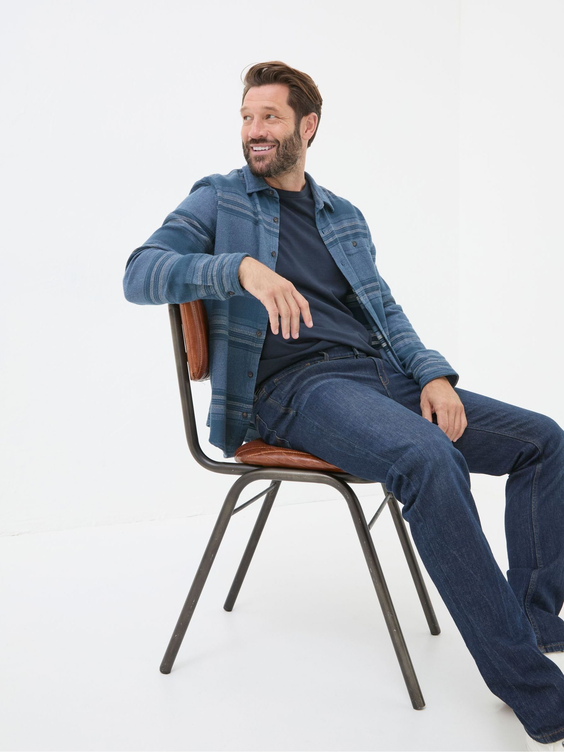 Dark Vintage Blue Slim Fit Jeans - Image 4 of 7