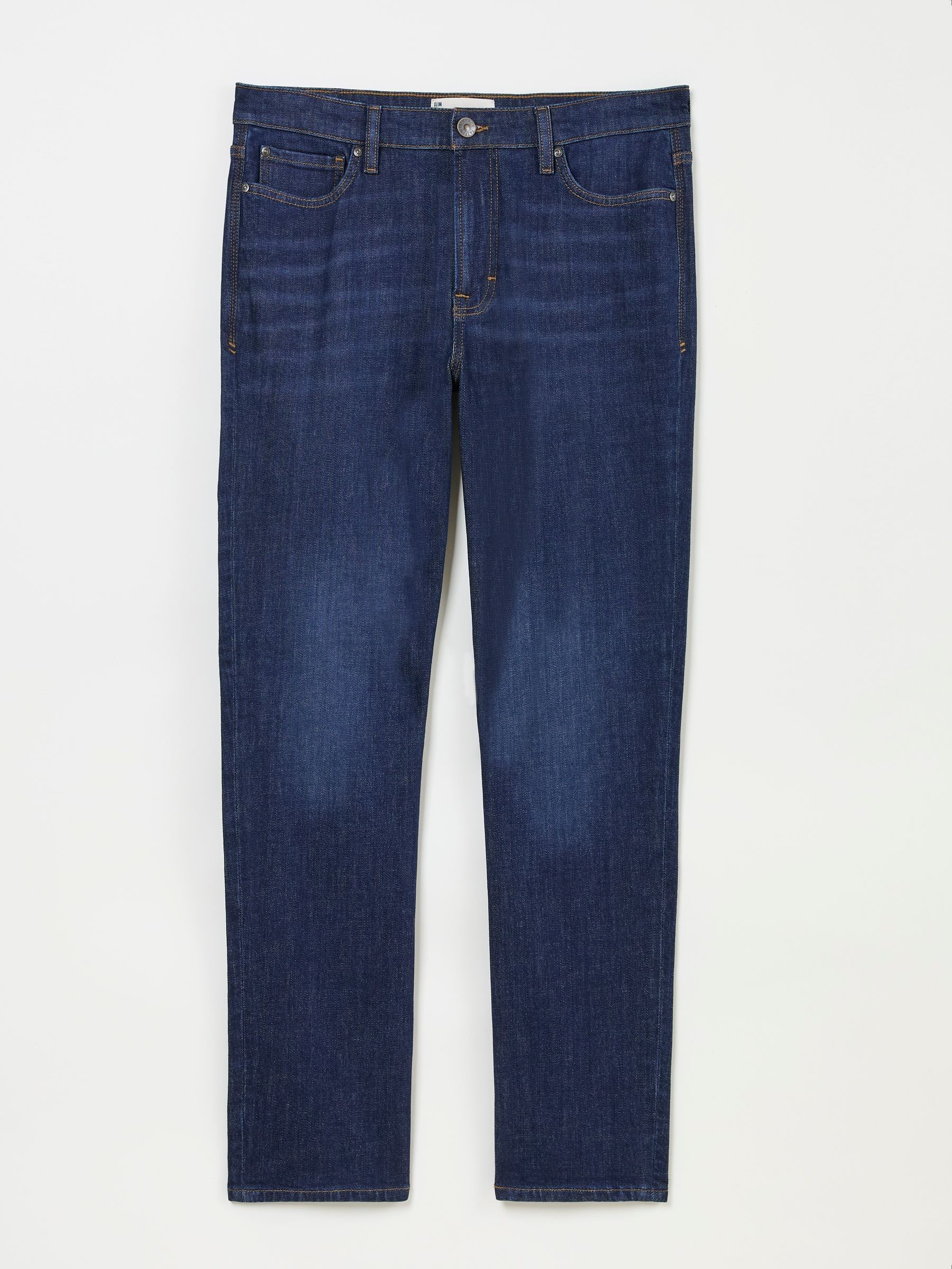 Dark Vintage Blue Slim Fit Jeans - Image 6 of 6