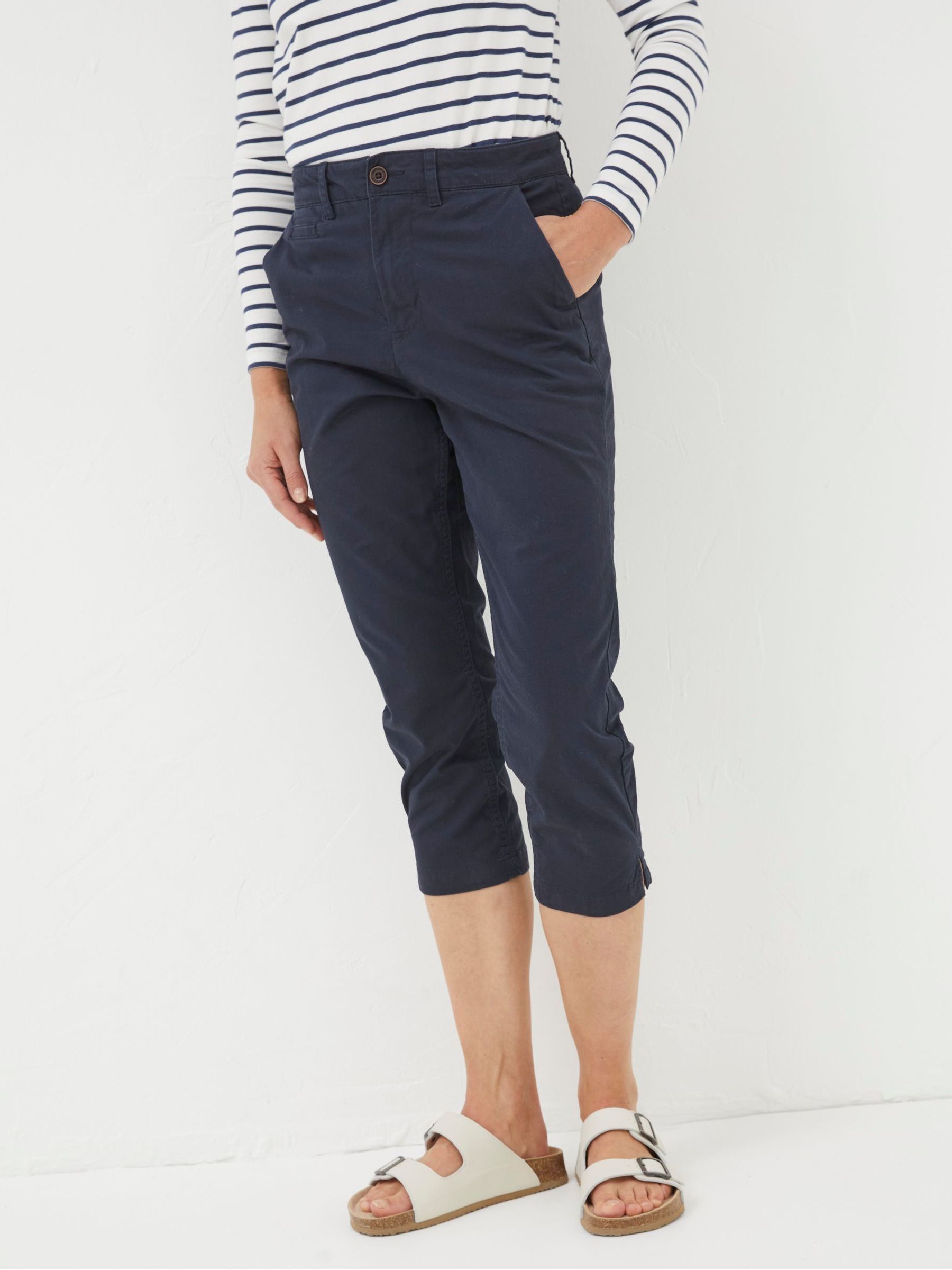 Farnham Blue Crop Chinos - Image 1 of 5