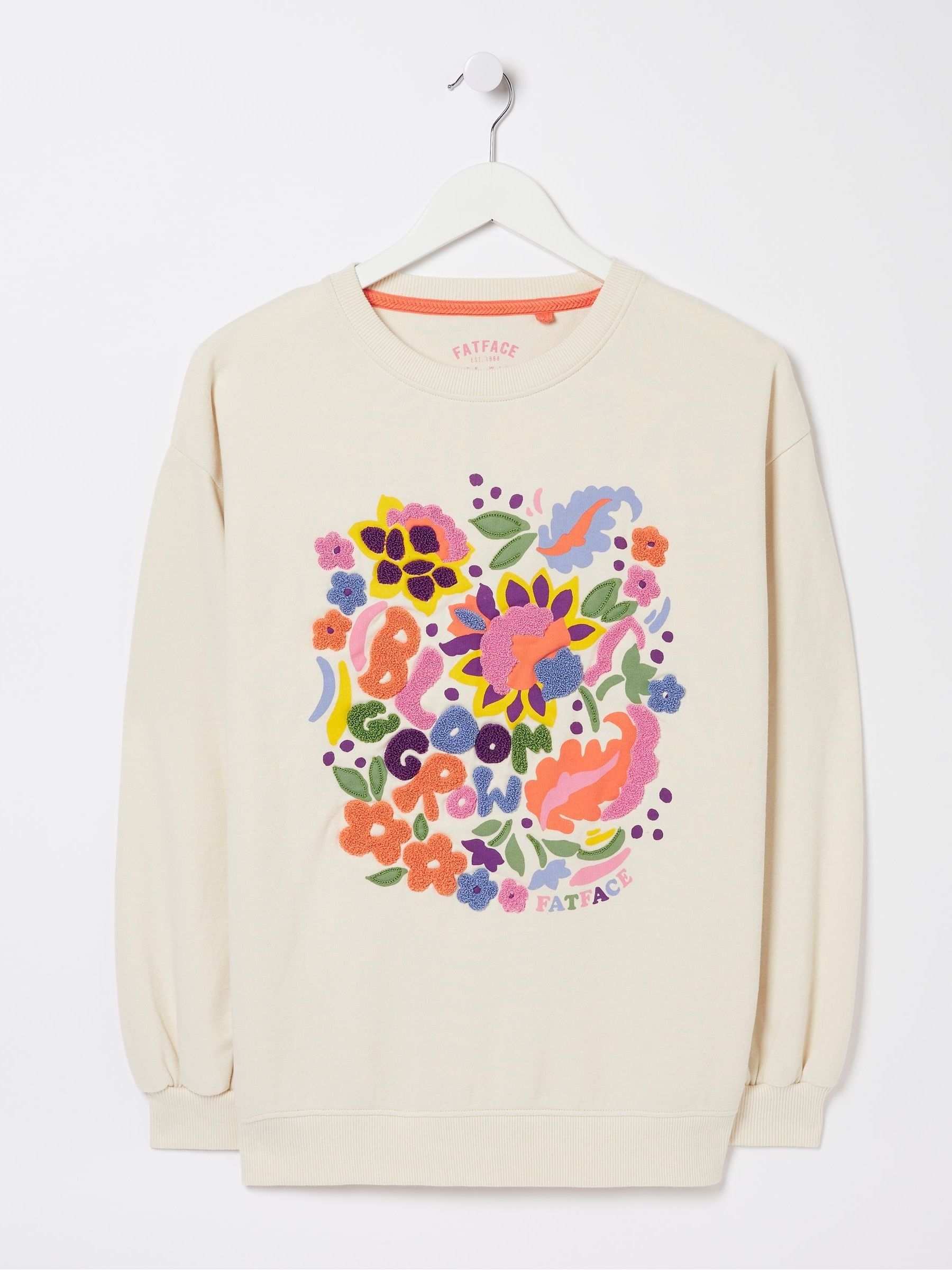 Alex Natural Art Floral Crew Sweatshirt - Image 7 of 7