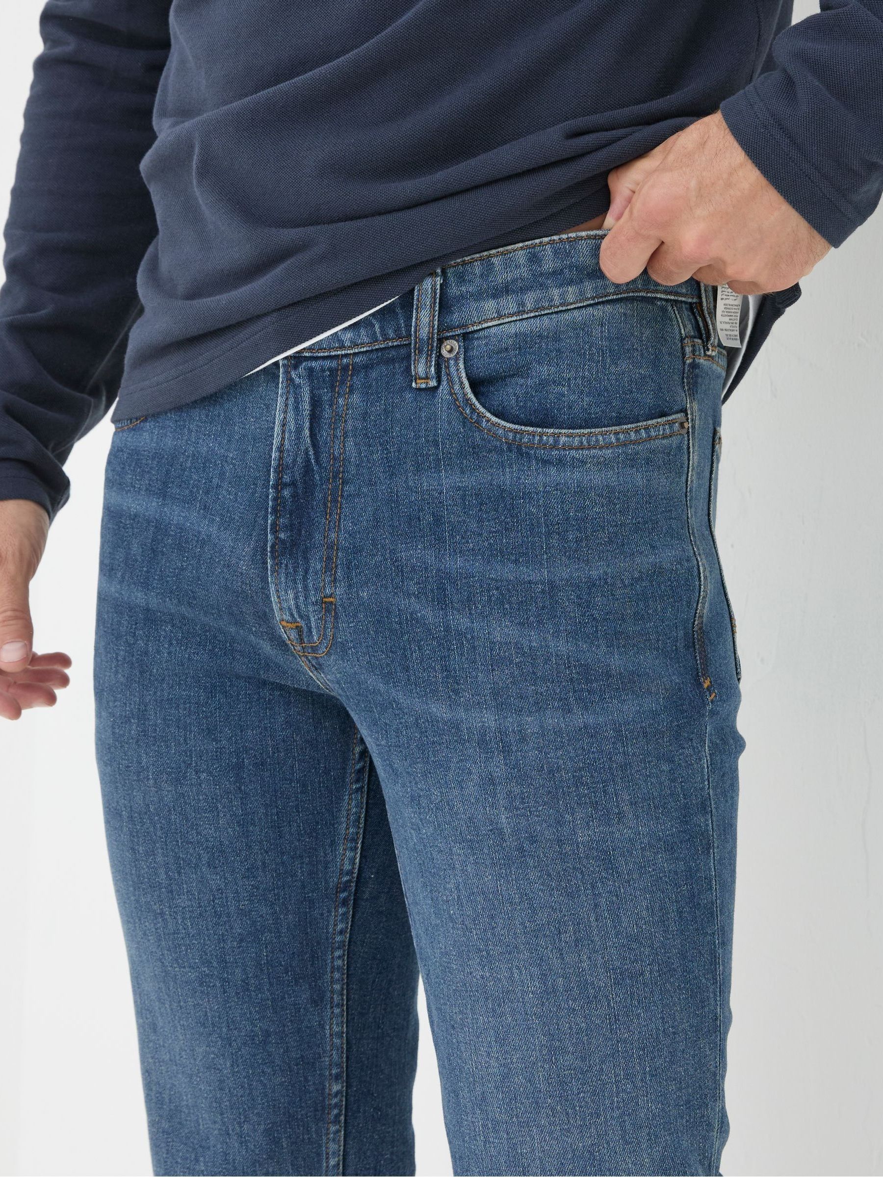 Indigo Blue Slim Fit Jeans - Image 5 of 6