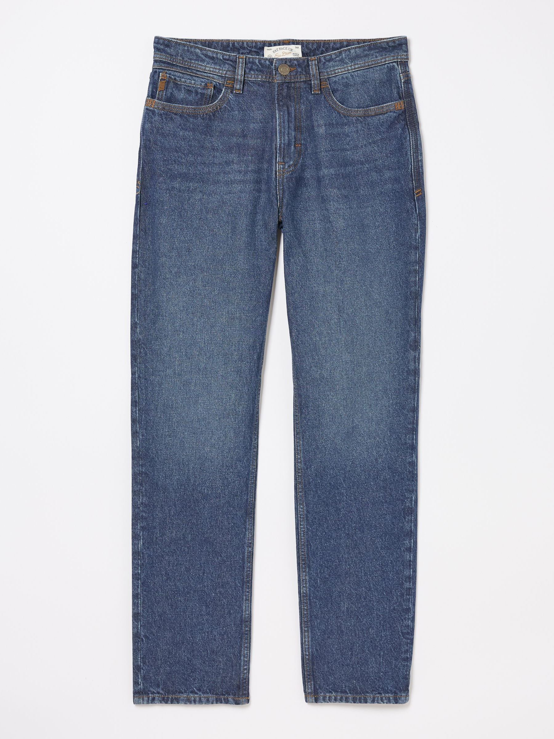 Blue Straight Fit Recycled Jeans - Image 6 of 6