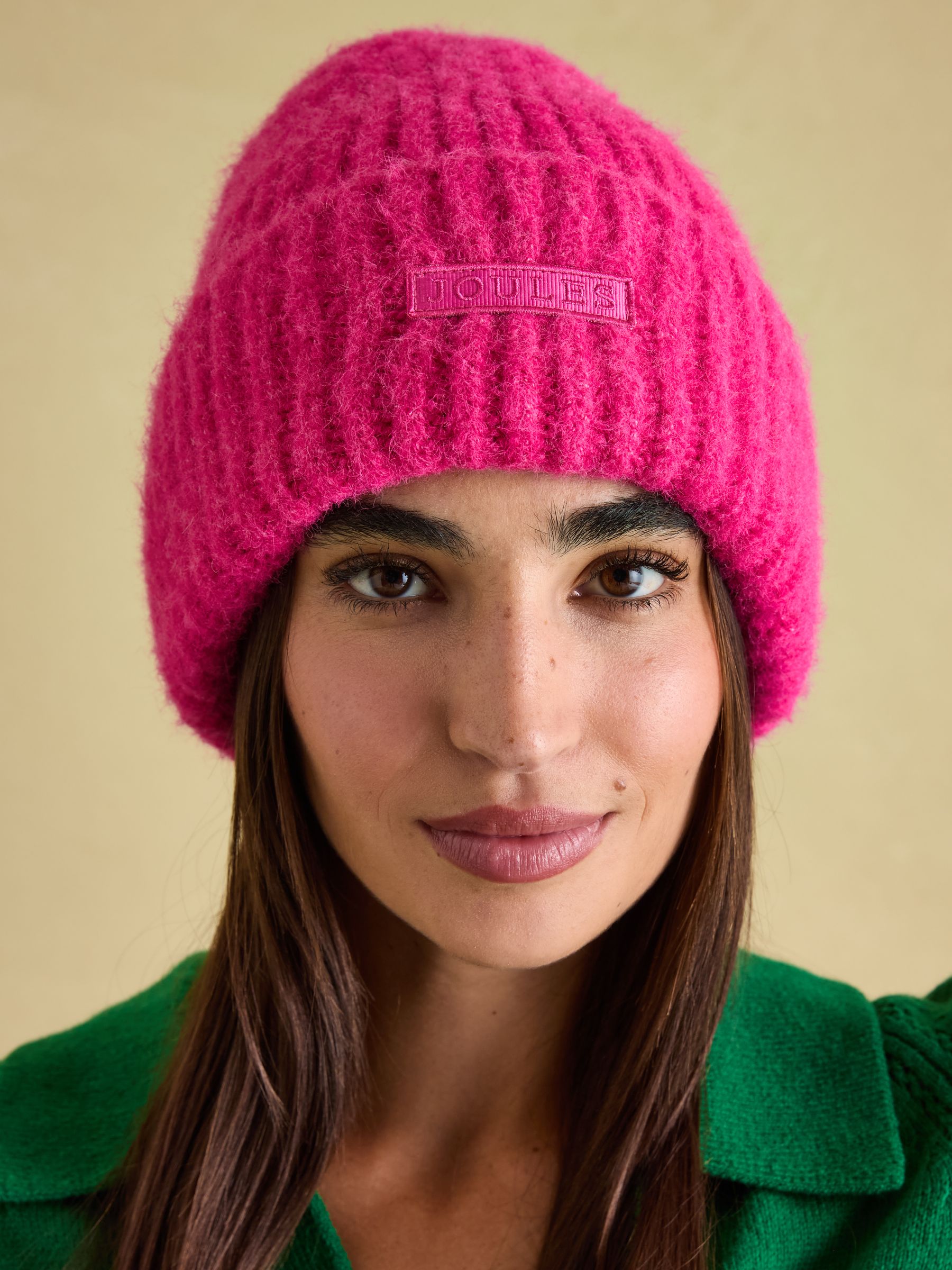Caversham Bright Pink Beanie Hat - Image 1 of 5