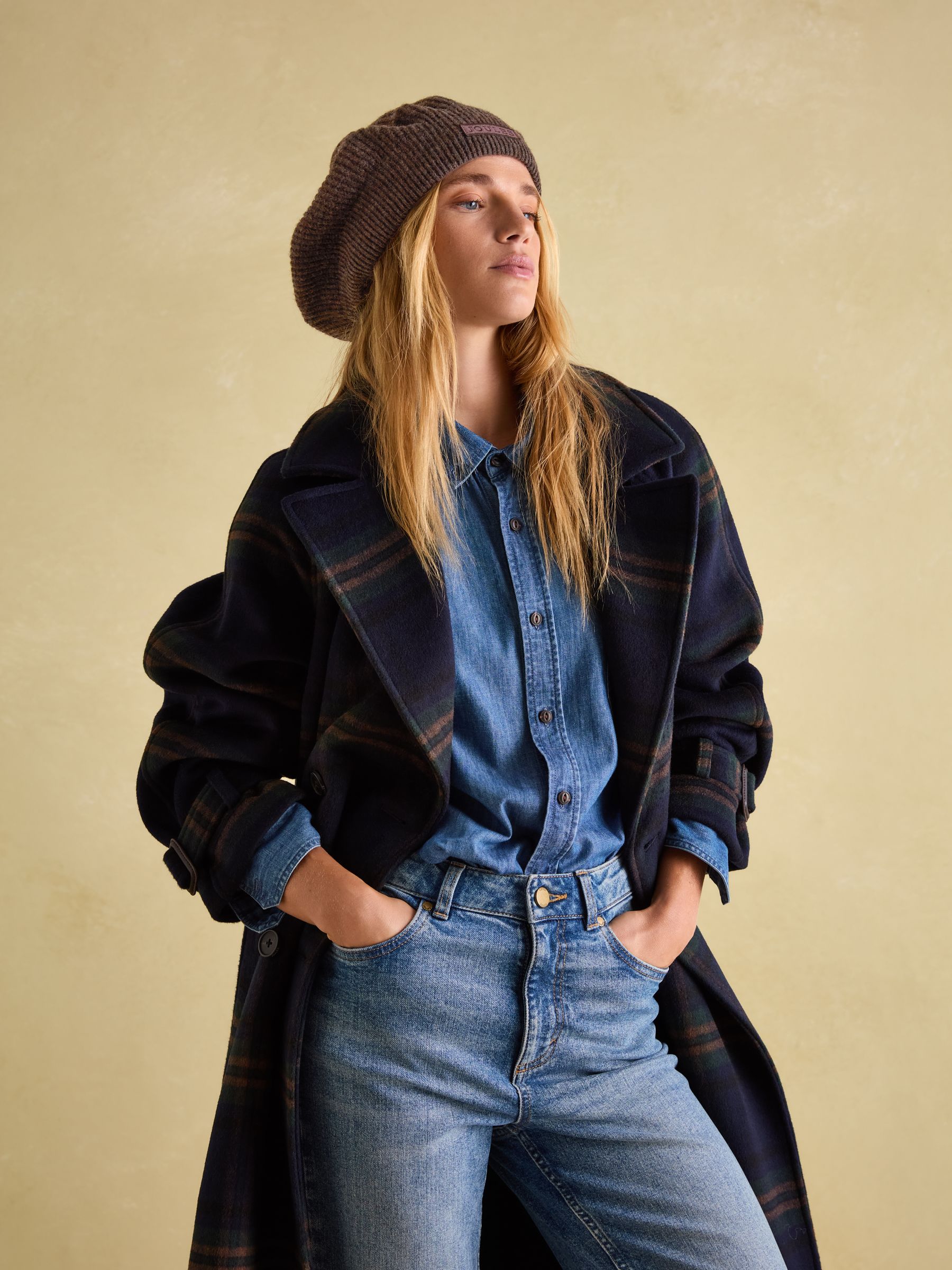 Joelle Brown Knitted Beret - Image 3 of 5