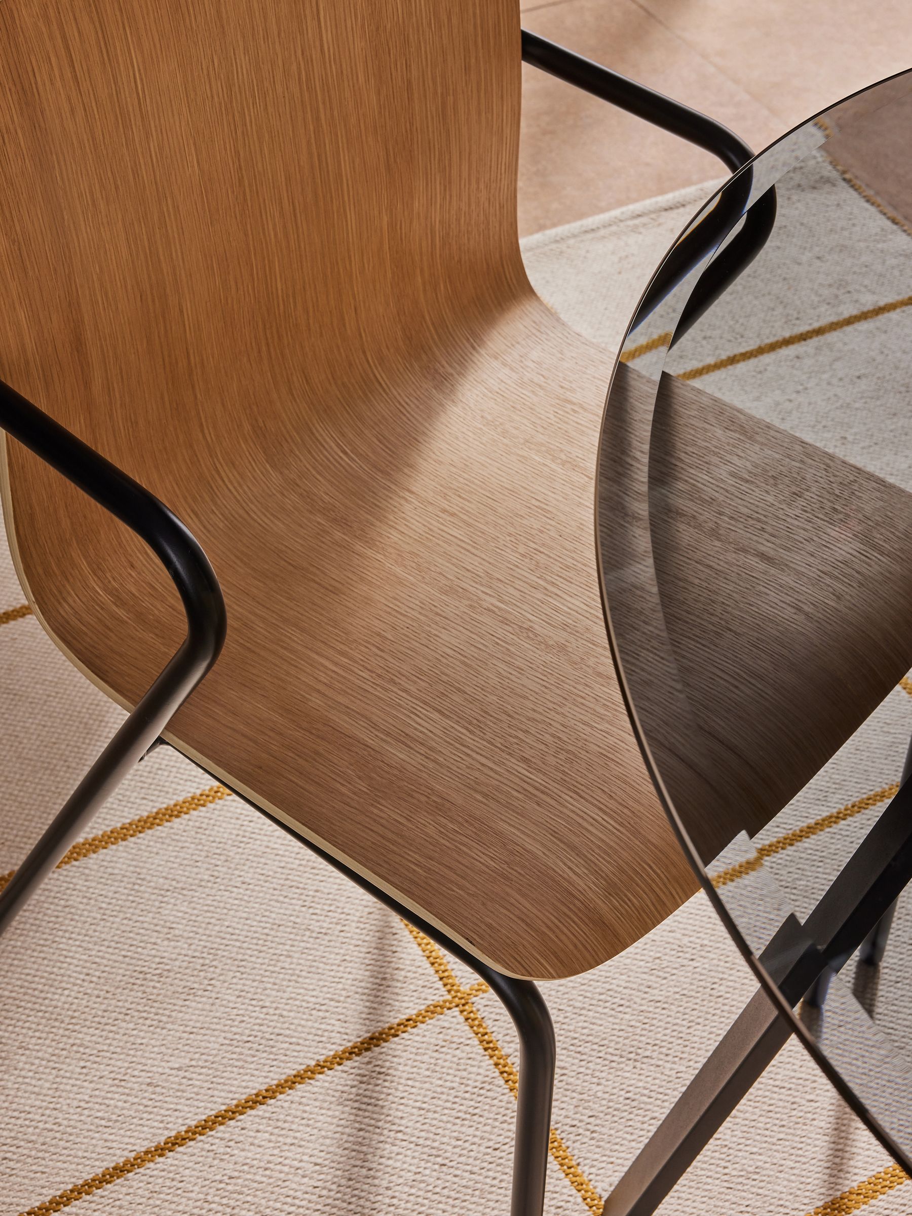 Set of 2 Sadie Dining Chairs in Black - Image 4 of 4