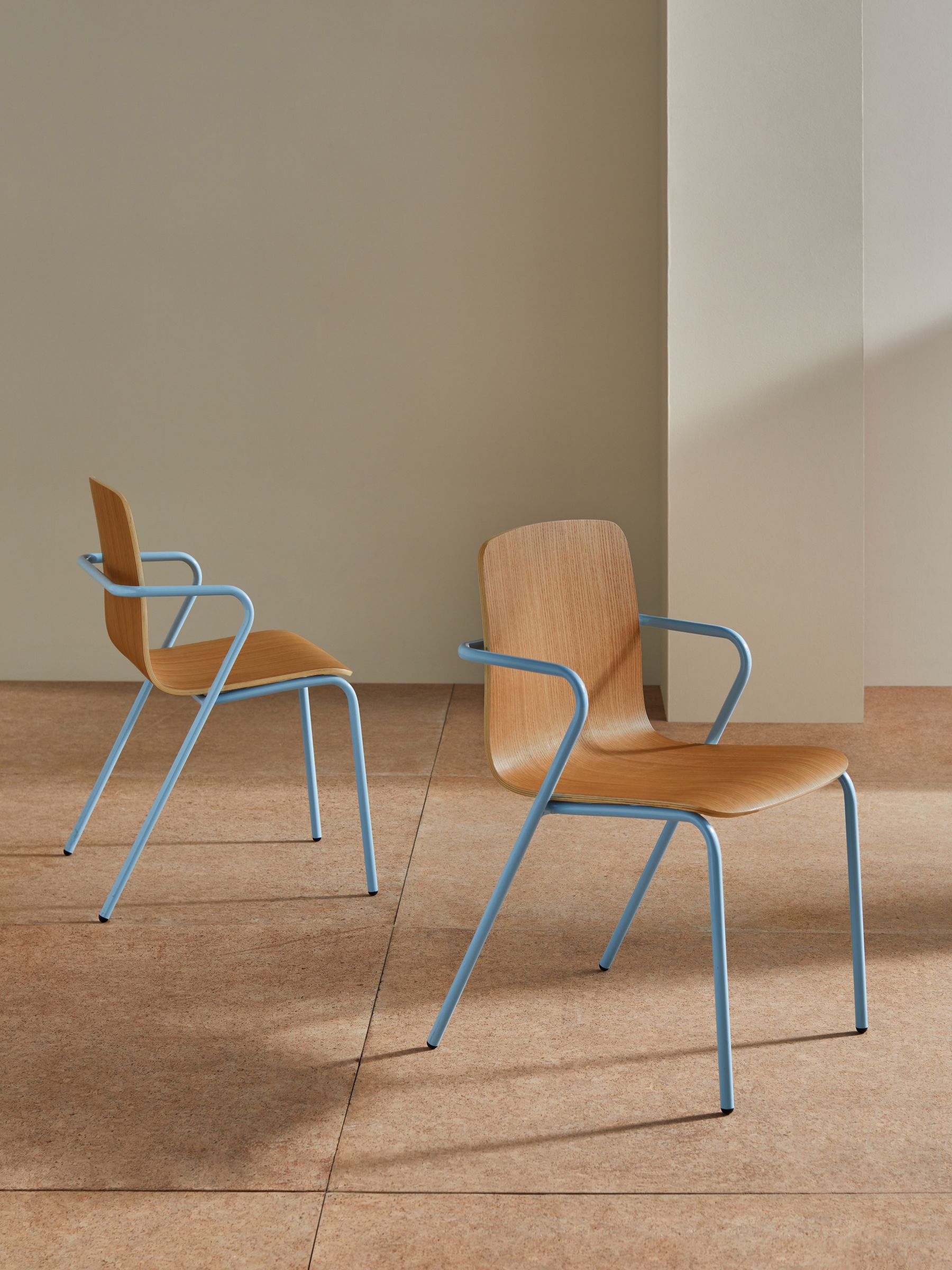 Set of 2 Sadie Dining Chairs in Baby Blue - Image 2 of 4
