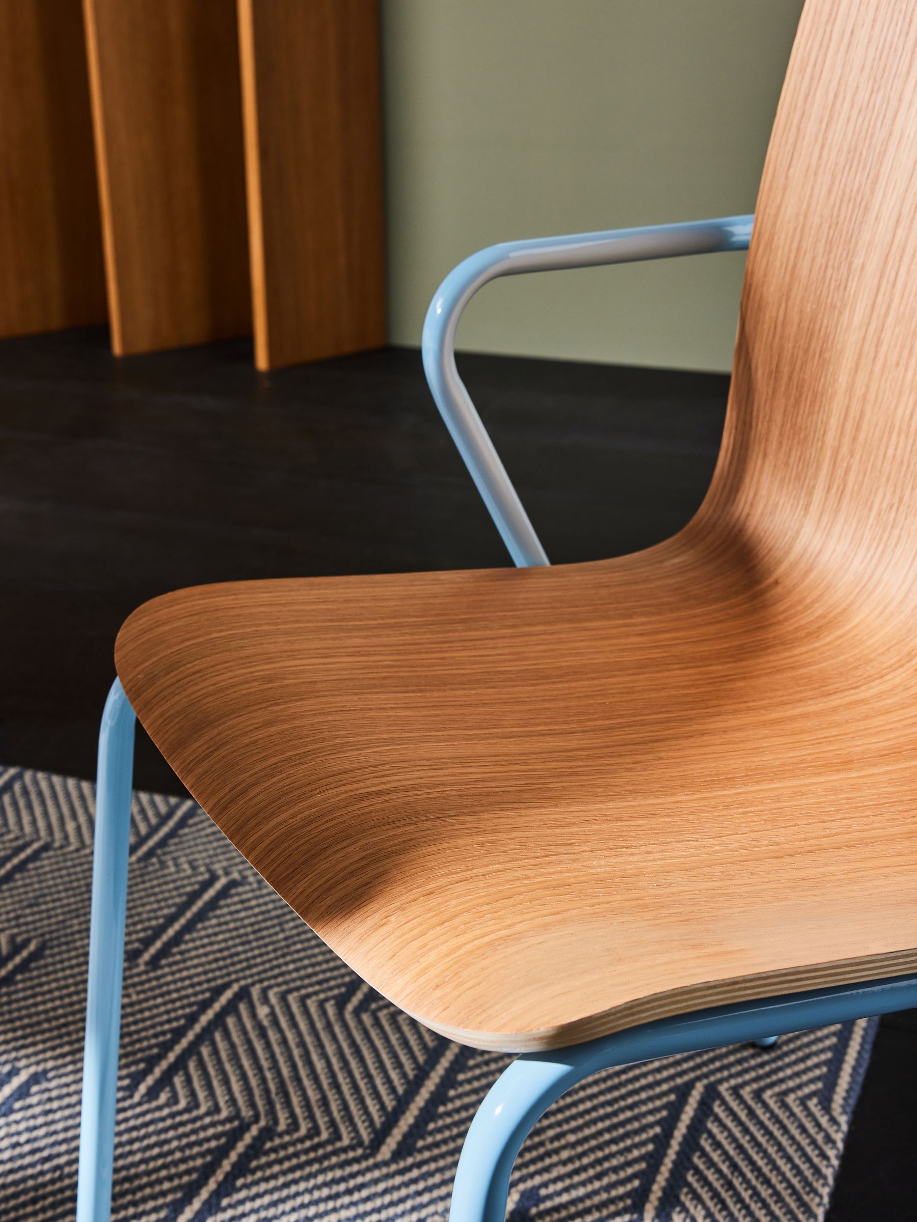 Set of 2 Sadie Dining Chairs in Baby Blue - Image 3 of 4