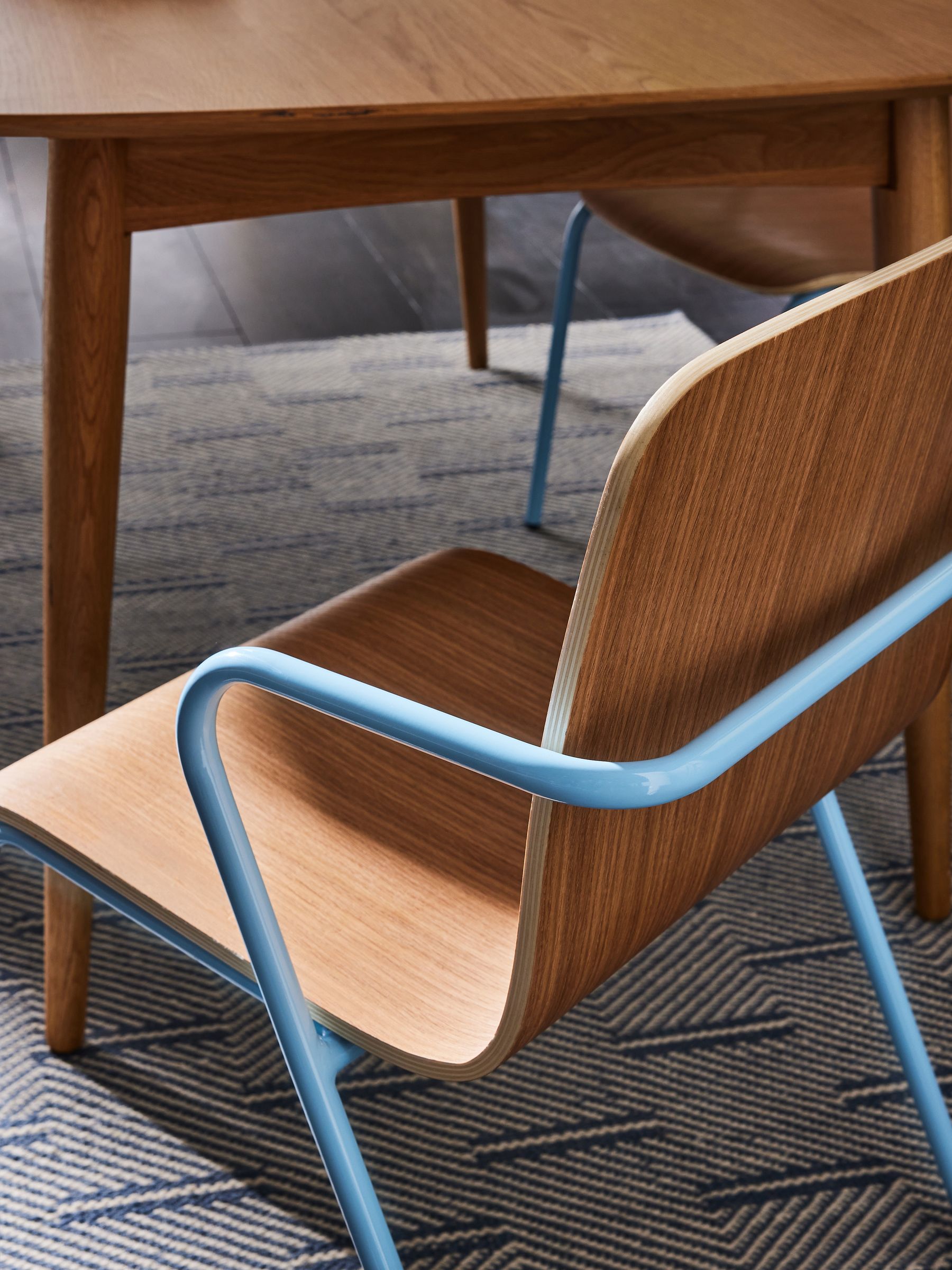 Set of 2 Sadie Dining Chairs in Baby Blue - Image 4 of 4