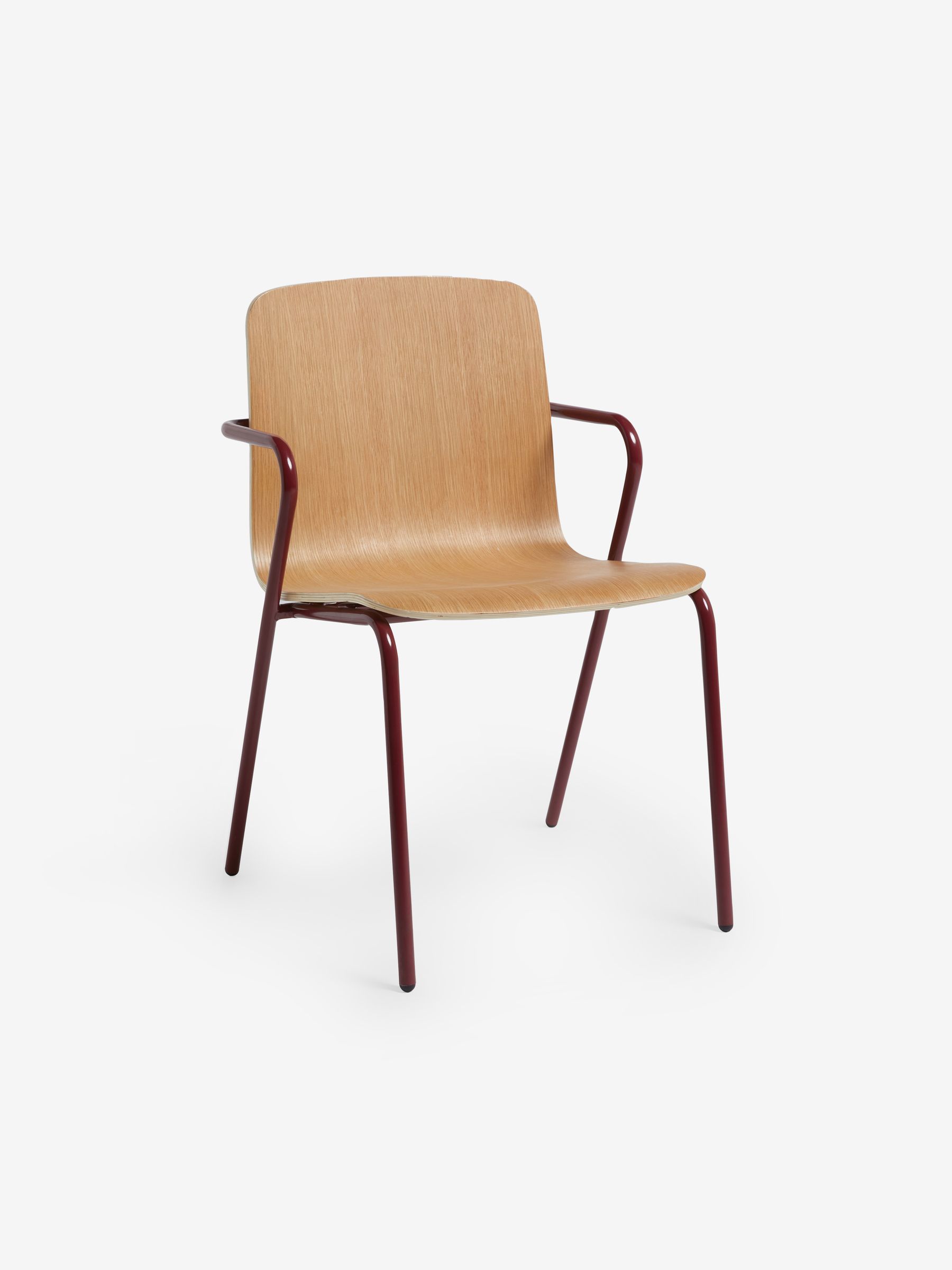 Set of 2 Sadie Dining Chairs in Burgundy Red - Image 5 of 6