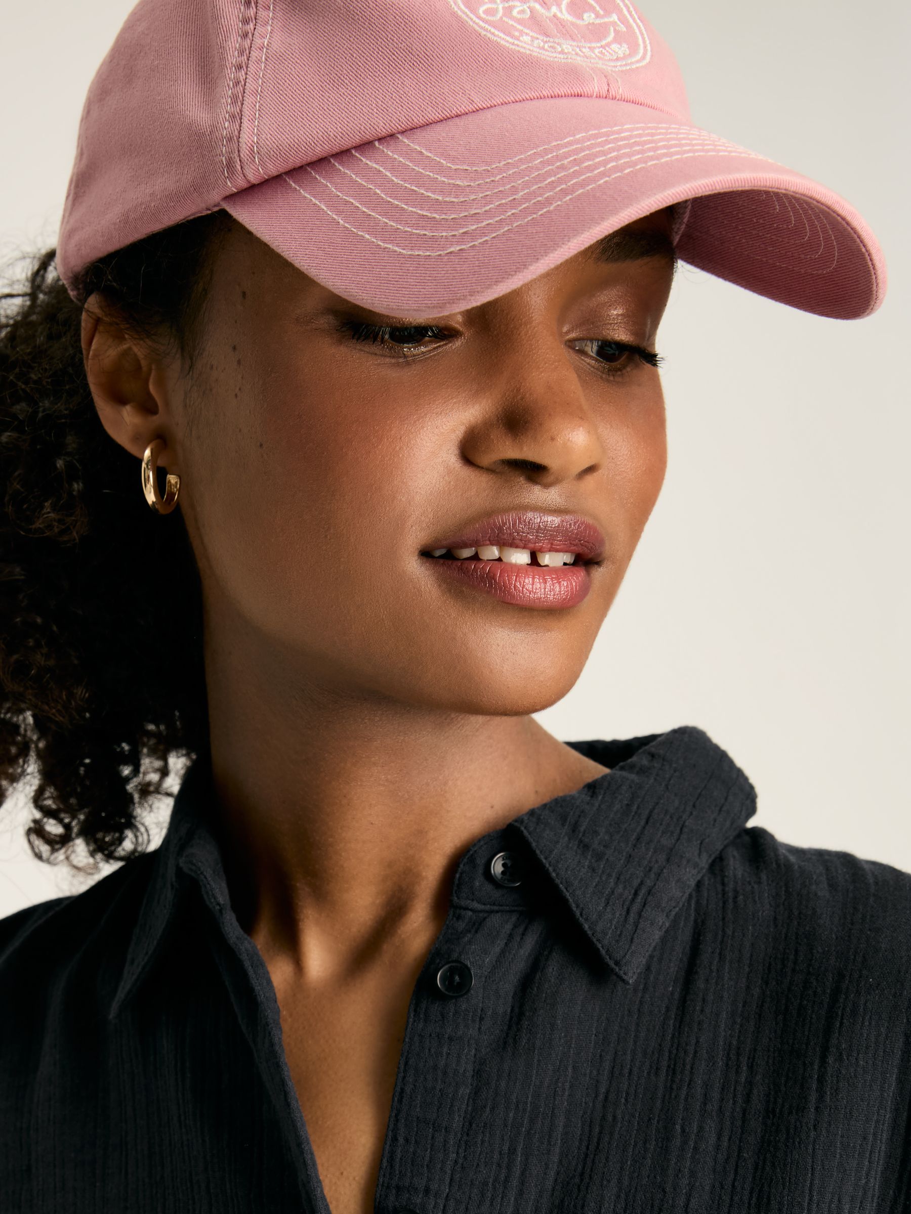 Nell Navy Button Through Cotton Shirt - Image 6 of 7