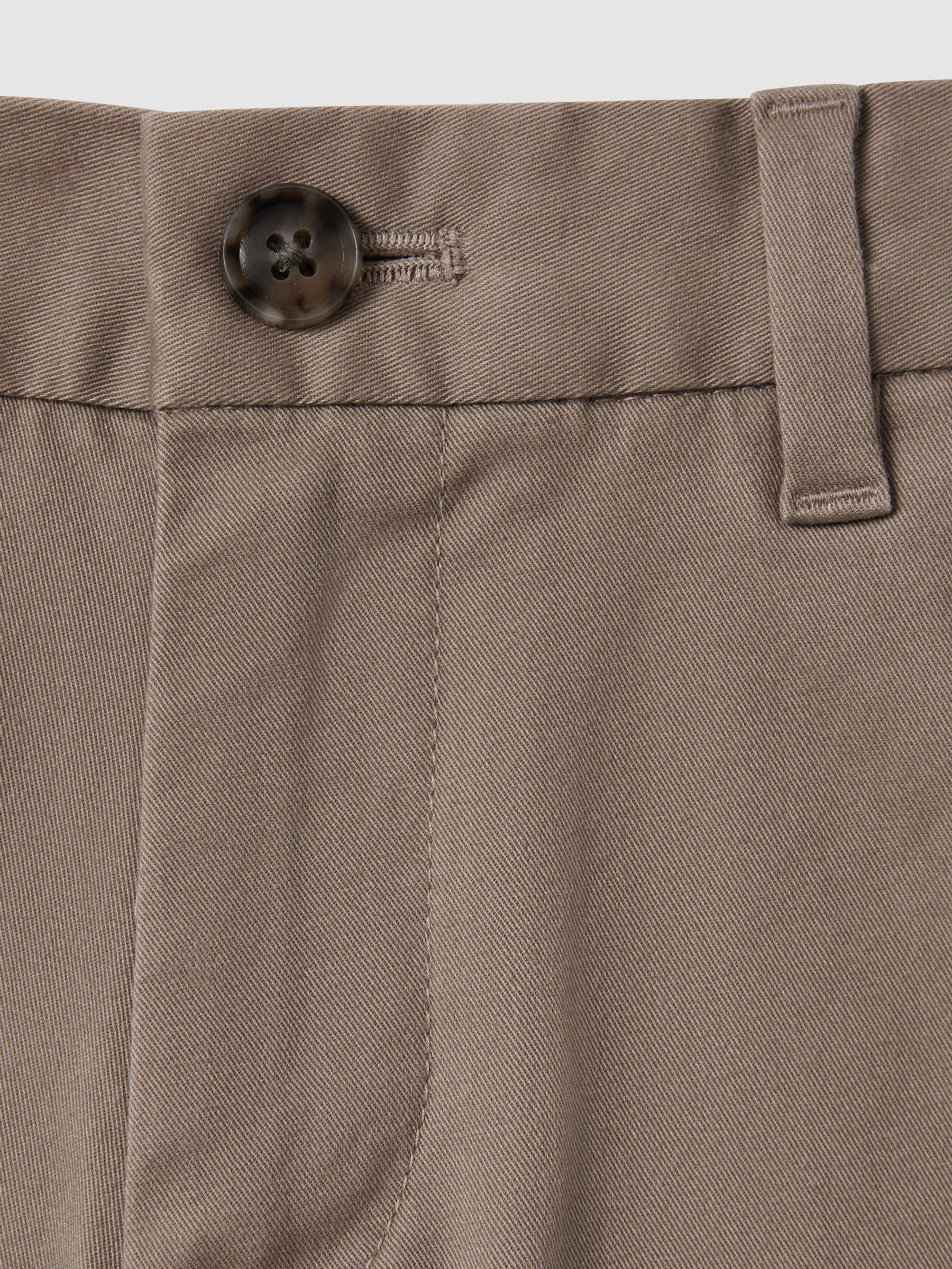 3-9 yrs Casual Chino Shorts in Mushroom Brown - Image 5 of 5