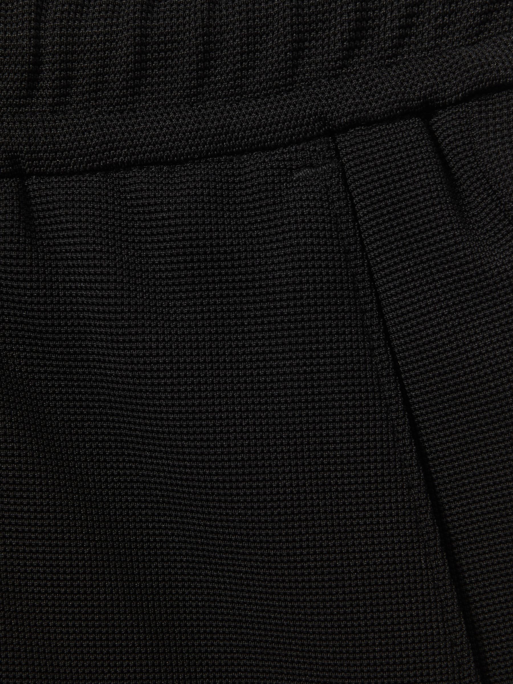 Textured Drawstring Shorts in Black - Image 6 of 6