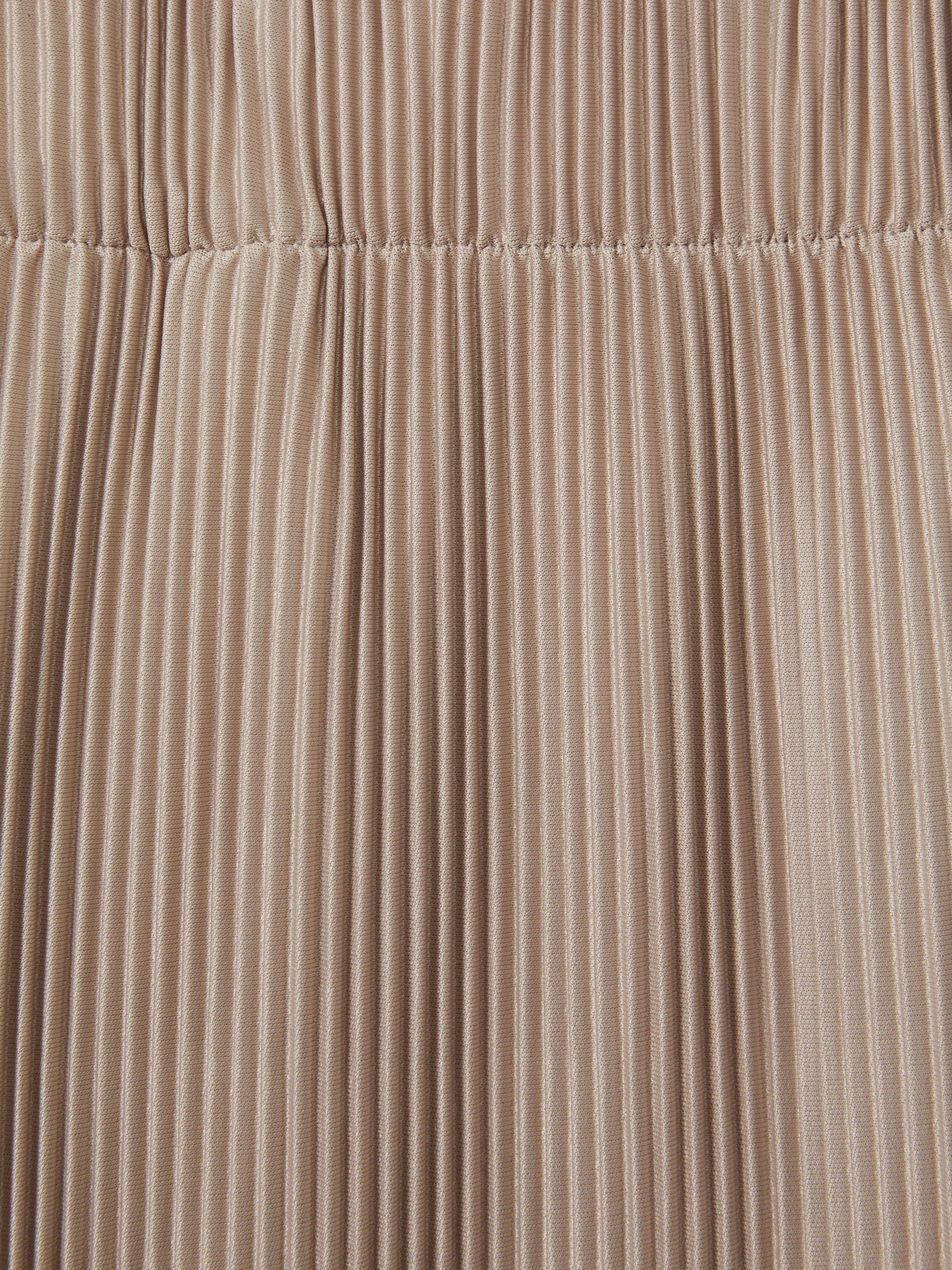 Elasticated Plisse Trousers in Champagne - Image 6 of 6