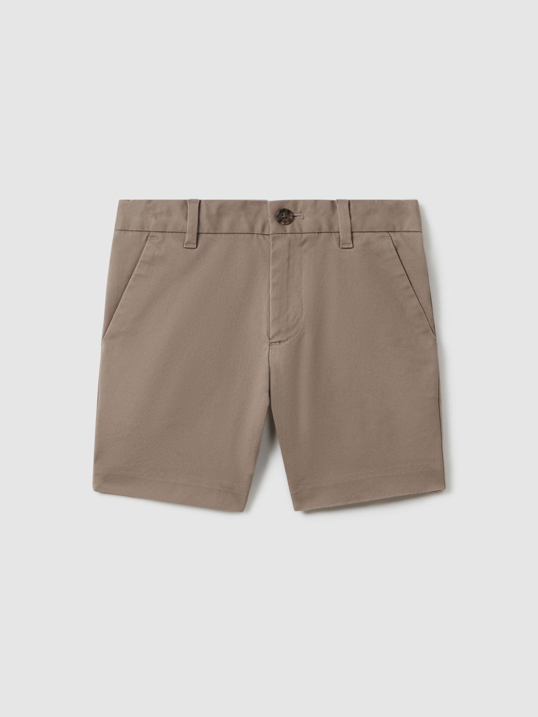 13-14 yrs Casual Chino Shorts in Mushroom Brown - Image 1 of 5