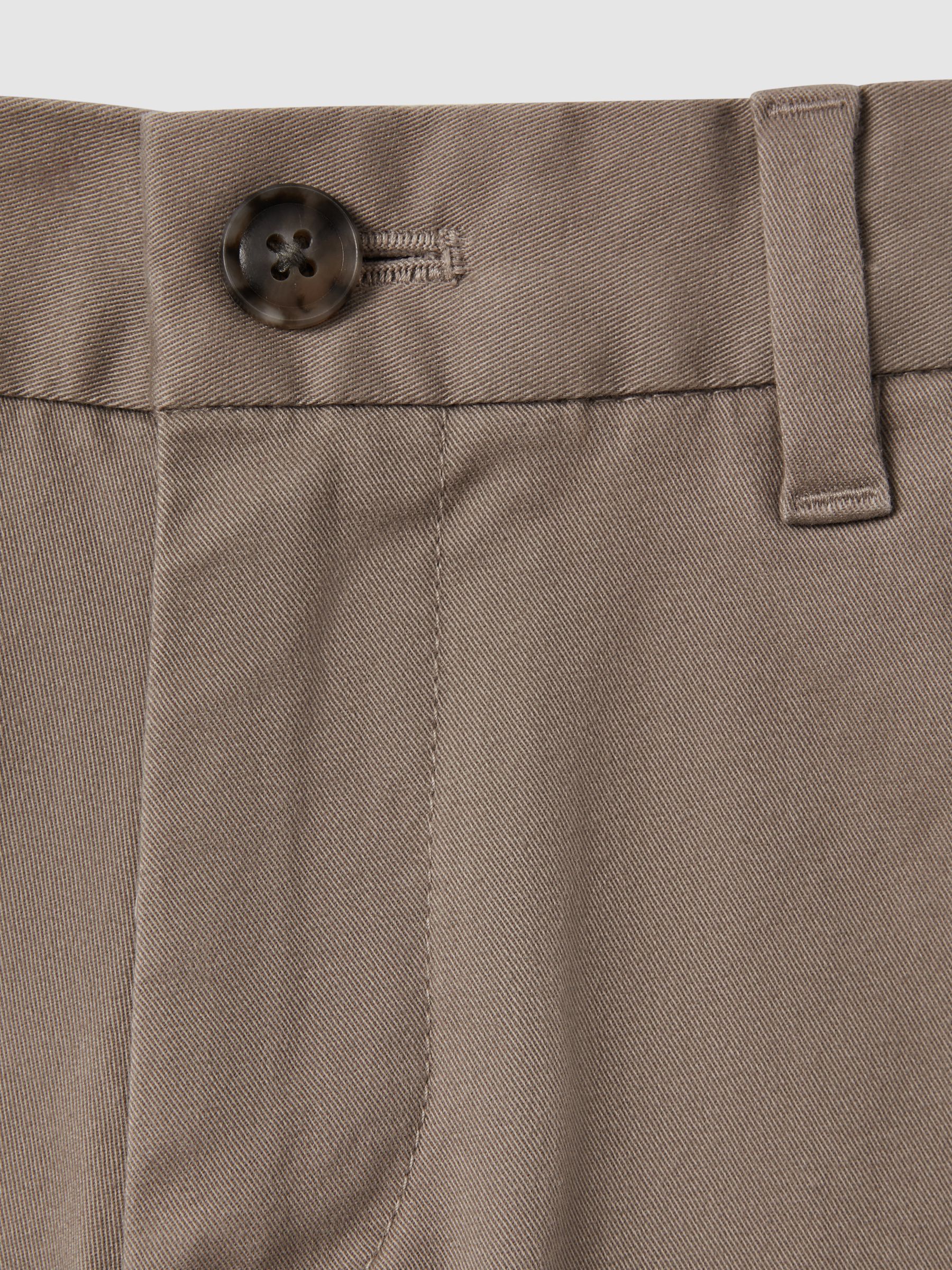 13-14 yrs Casual Chino Shorts in Mushroom Brown - Image 5 of 5