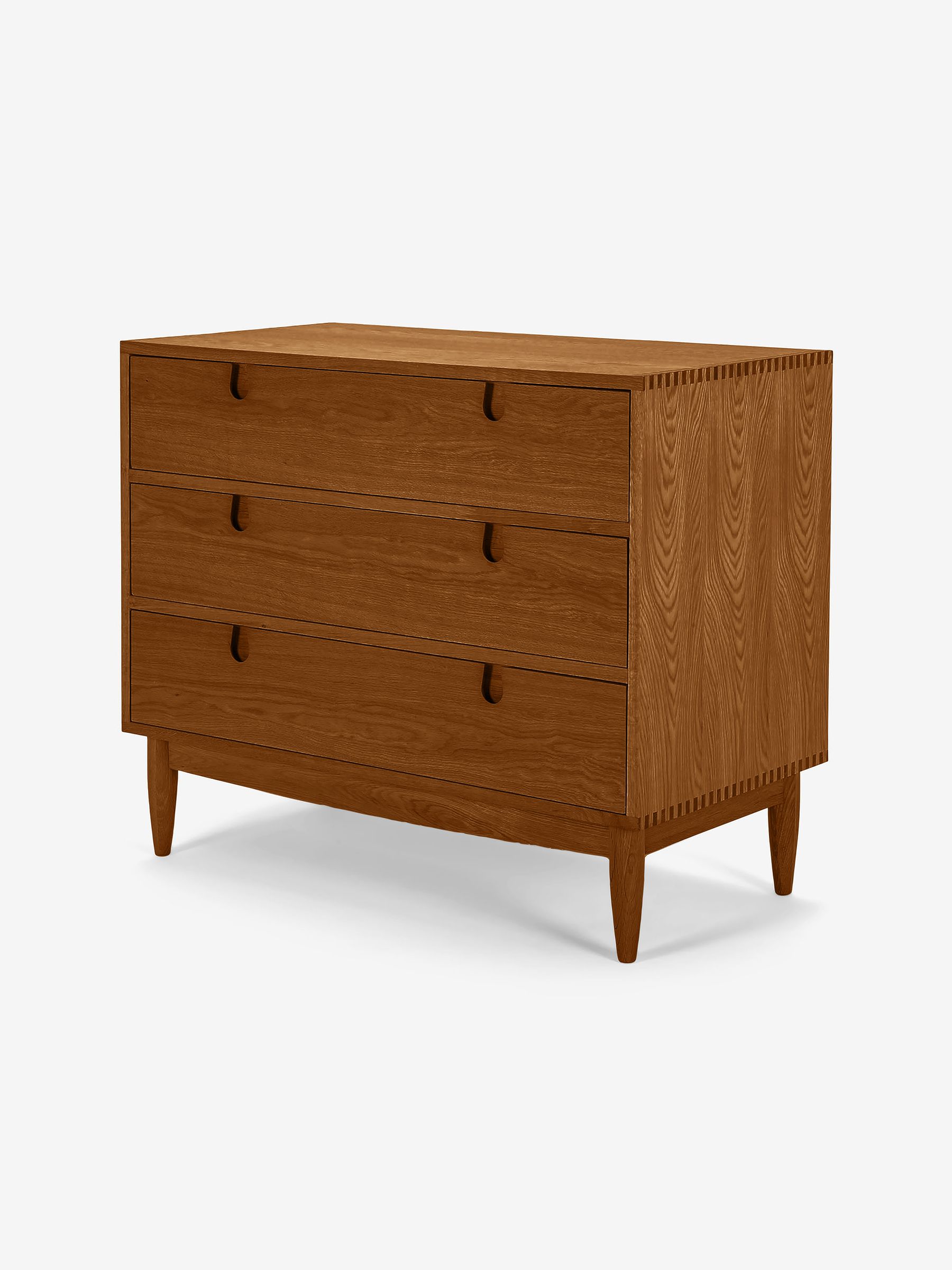 Penn 3 Drawer Chest of Drawers in Dark Stain Oak - Image 4 of 5