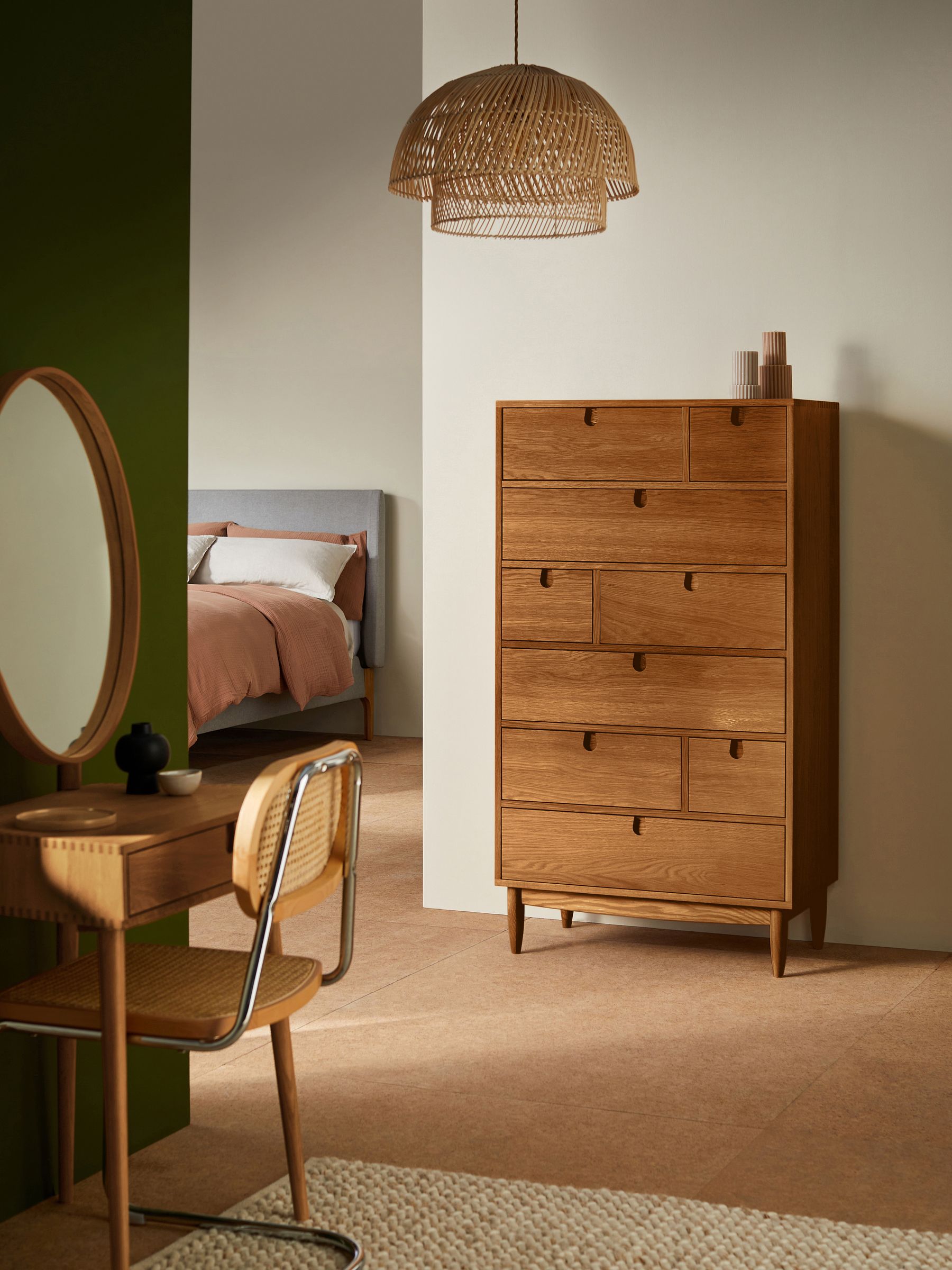 Penn 9 Drawer Chest in Dark Stain Oak - Image 1 of 3