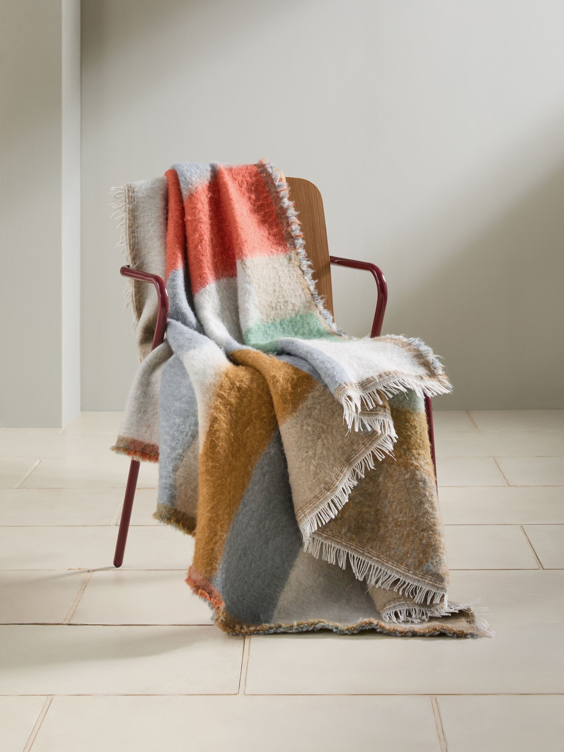 Kyla Brushed Throw in Multi - Image 2 of 6