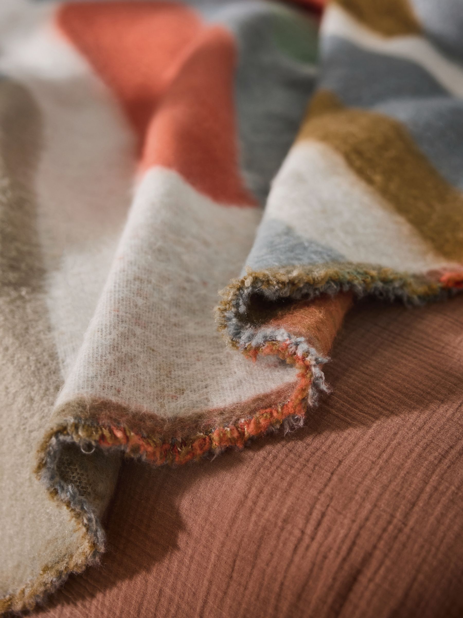 Kyla Brushed Throw in Multi - Image 5 of 6