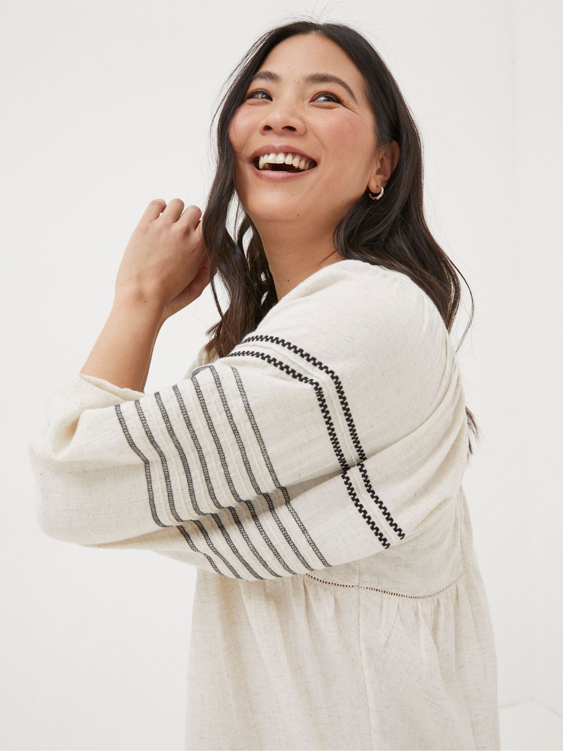 Natural Embroidered Tunic - Image 3 of 4