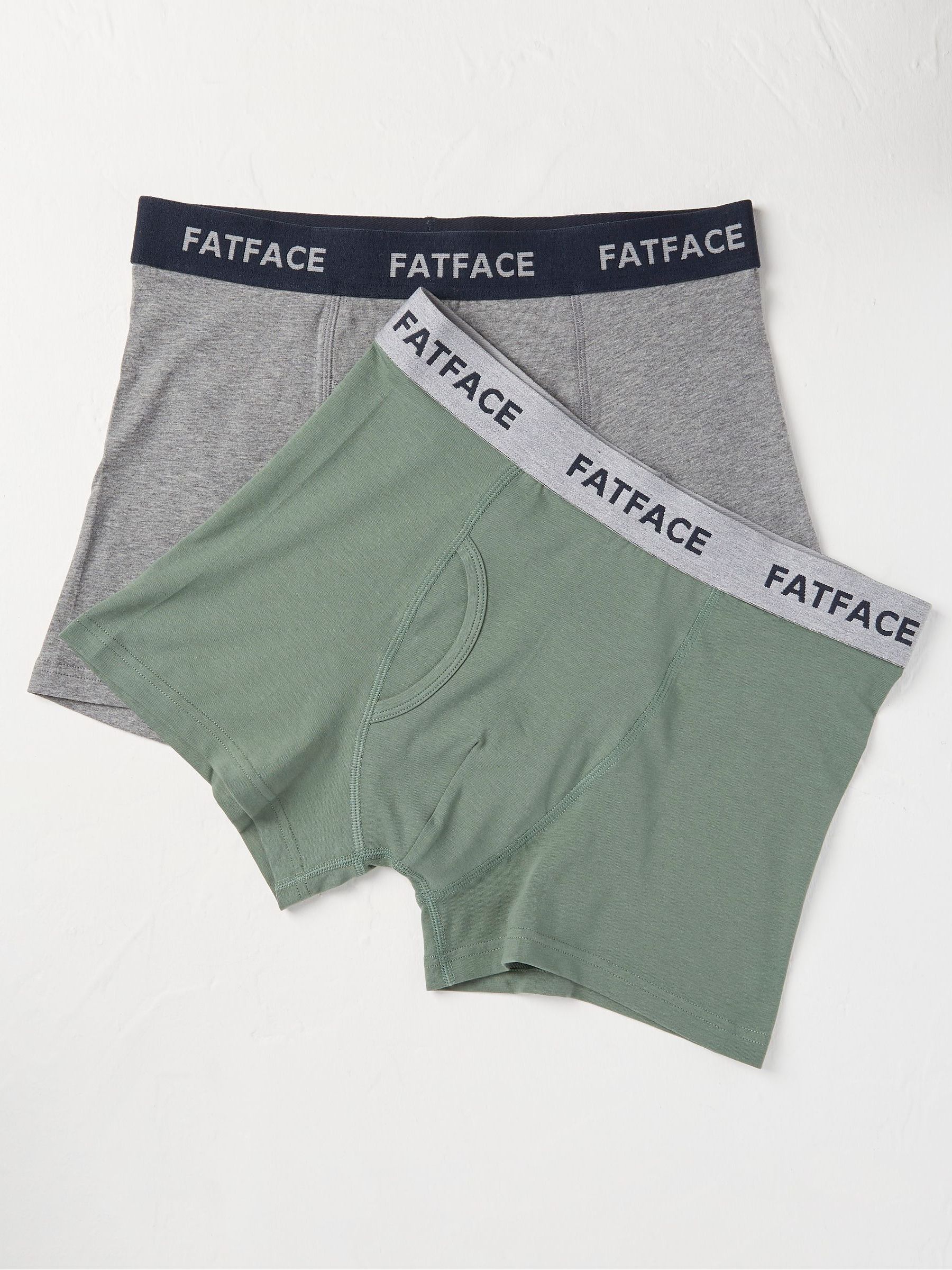 Multi Plain Boxers 2 Pack - Image 4 of 5
