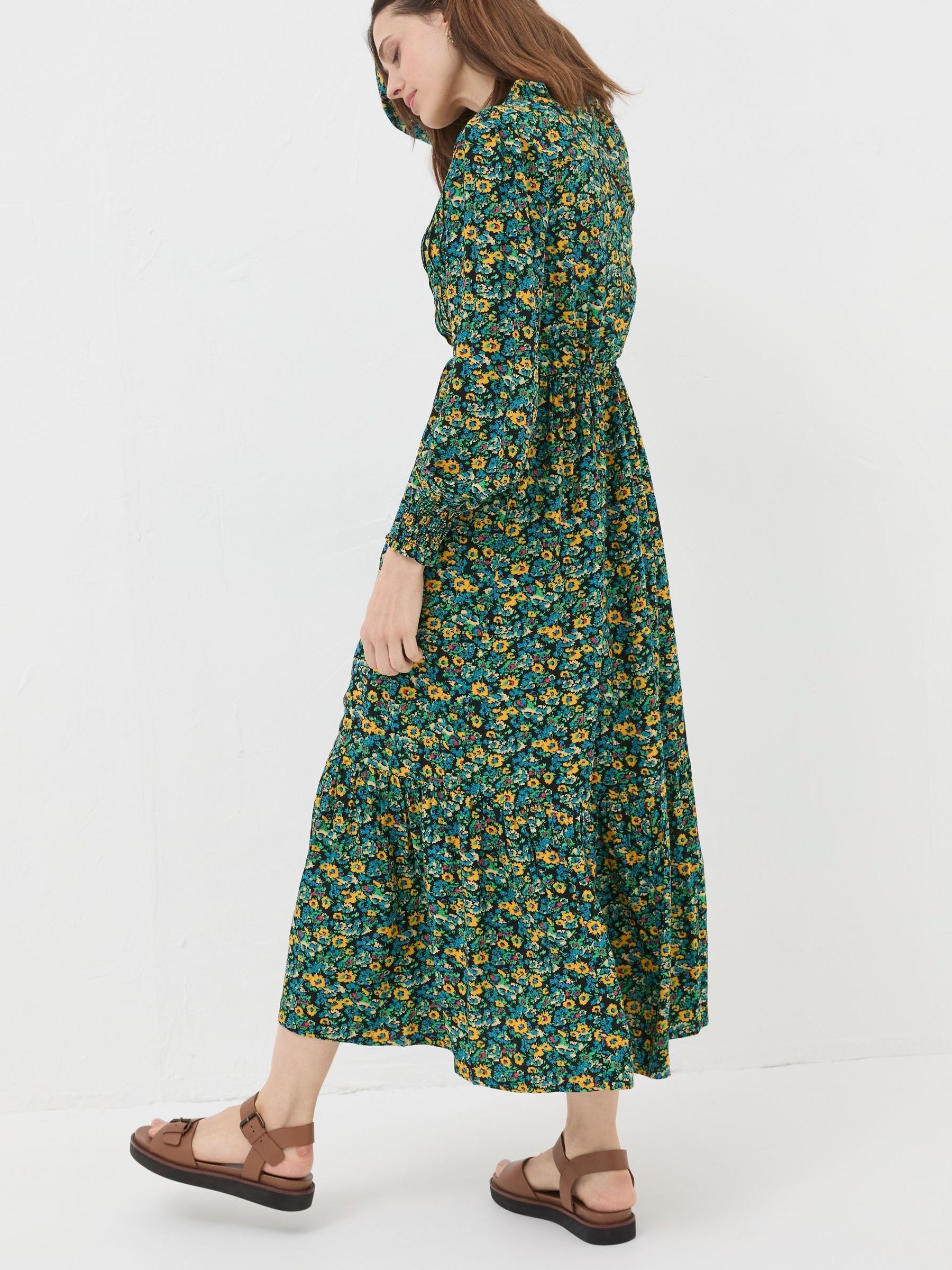 Green Spring Floral Maxi Dress - Image 2 of 4