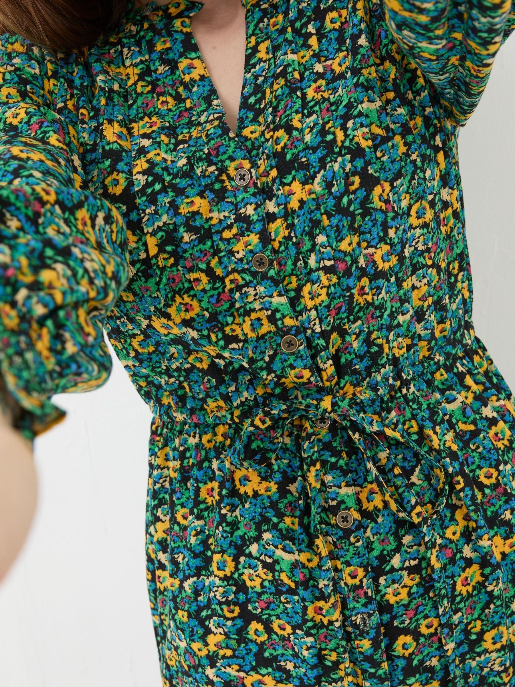 Green Spring Floral Maxi Dress - Image 3 of 4