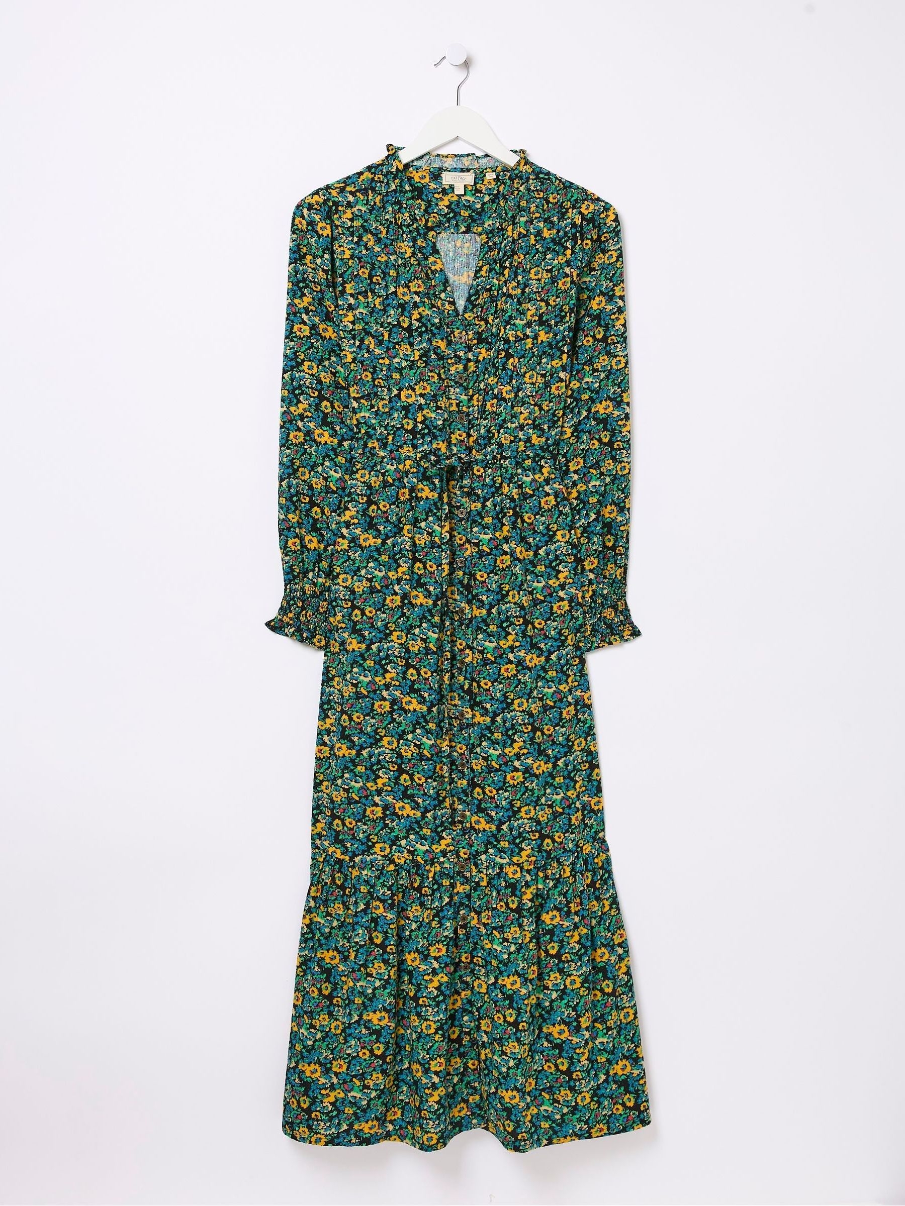 Green Spring Floral Maxi Dress - Image 4 of 4