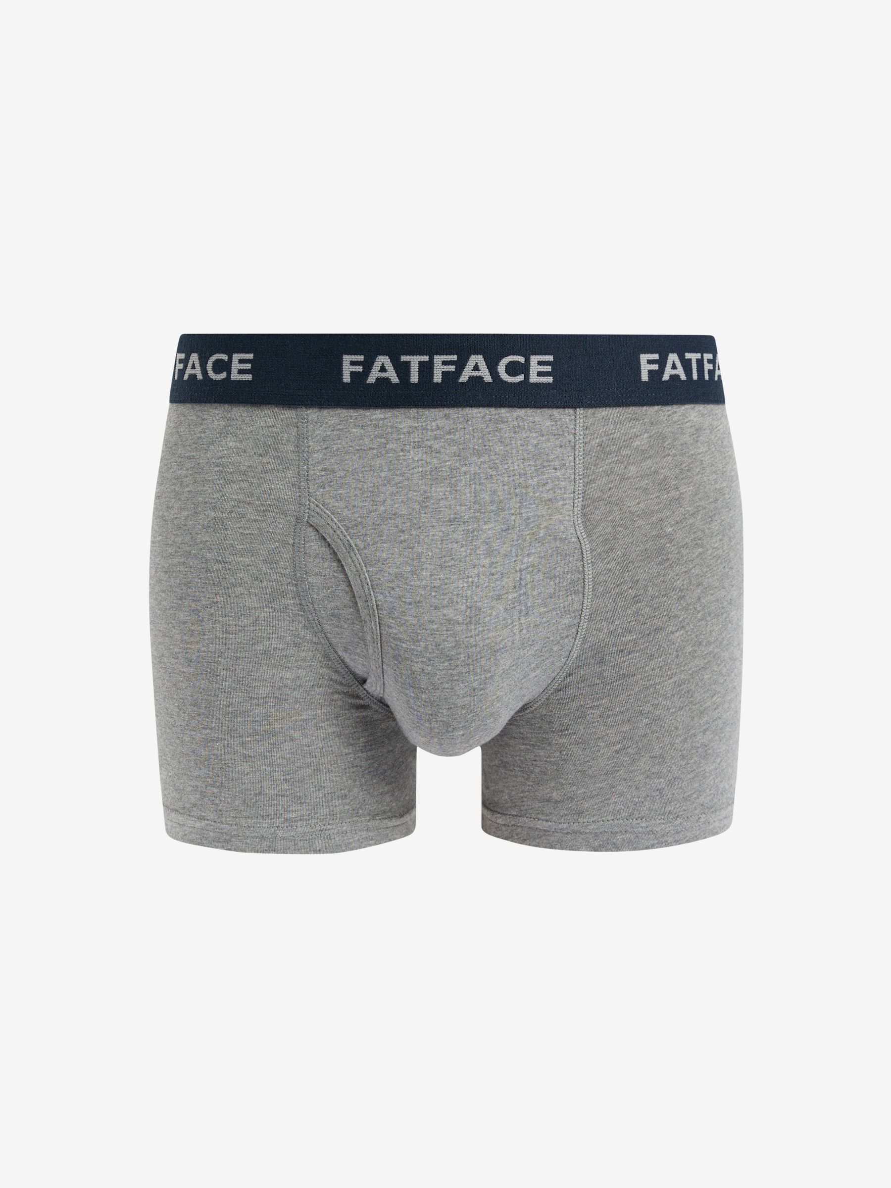 Blue/Grey Classic Cotton Boxer 3 Pack - Image 3 of 6