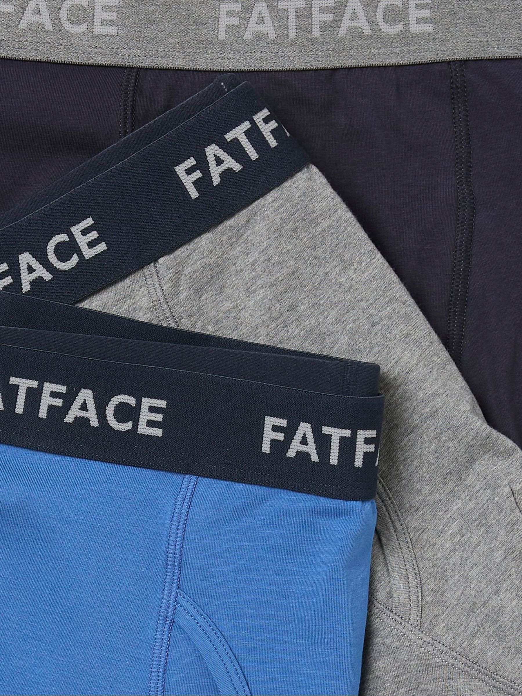Blue/Grey Classic Cotton Boxer 3 Pack - Image 6 of 6