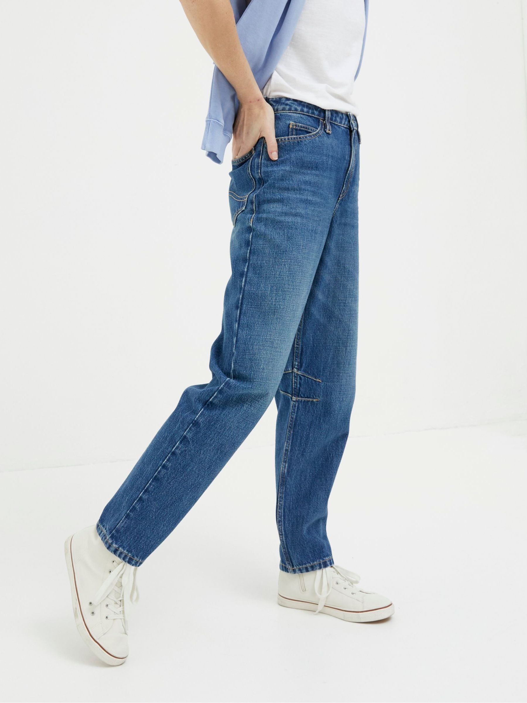 Cara Blue Barrel Leg Jeans - Image 3 of 5