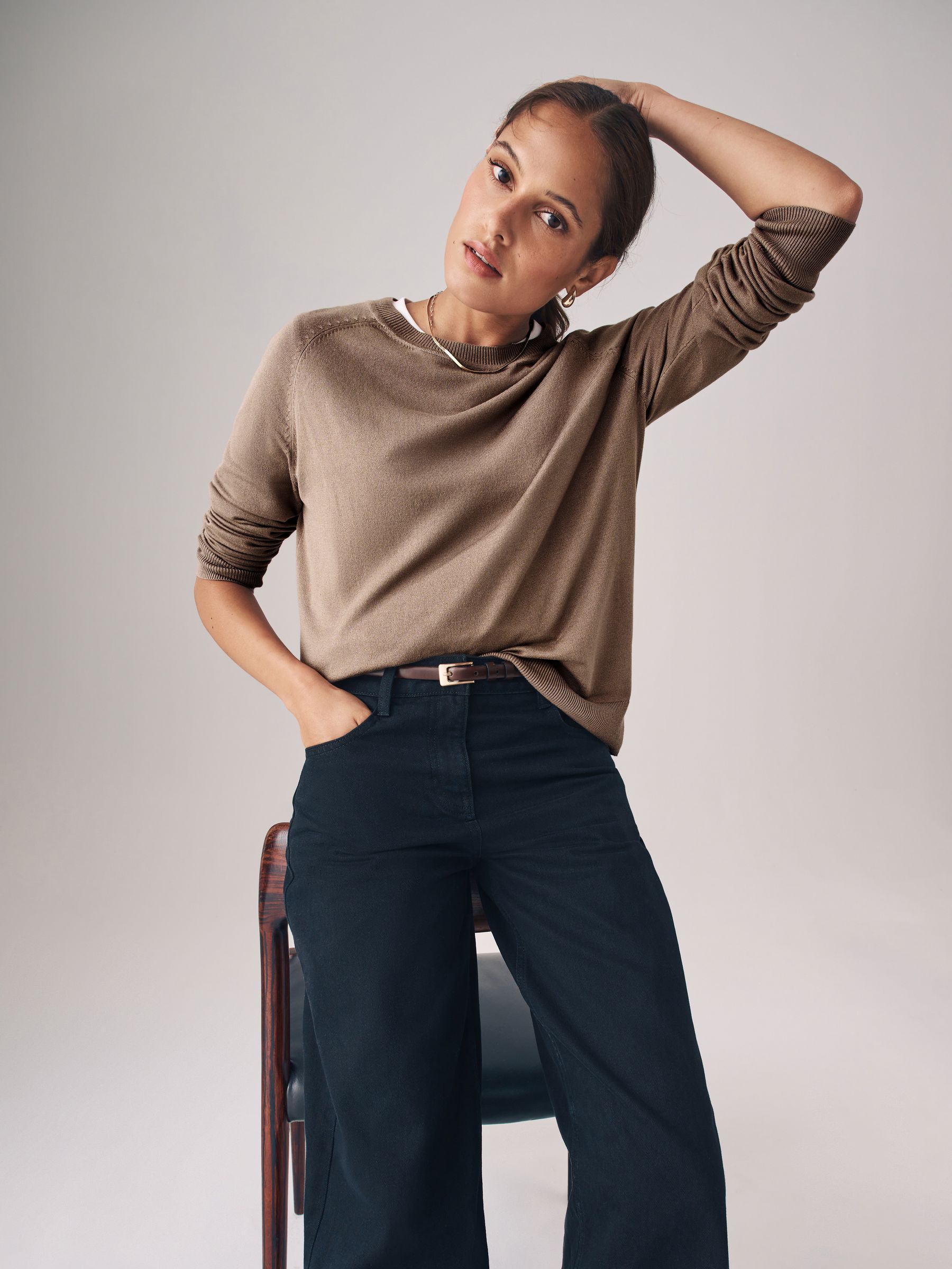 2 Pack Fine Knit Crew Neck Jumpers - Image 2 of 6 2 Pack Fine Knit Crew Neck Jumpers - Image 2 of 6