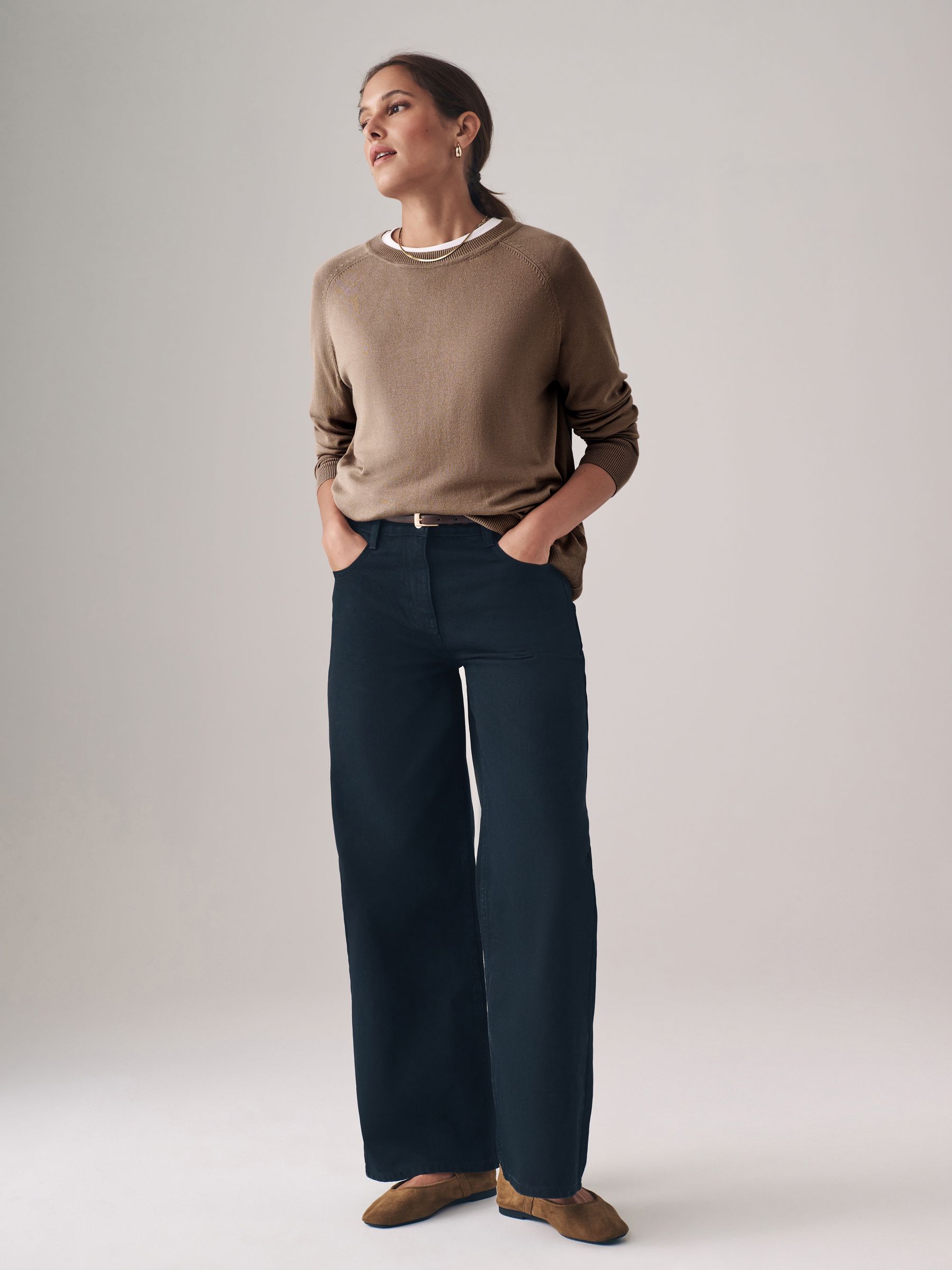 2 Pack Fine Knit Crew Neck Jumpers - Image 3 of 6
