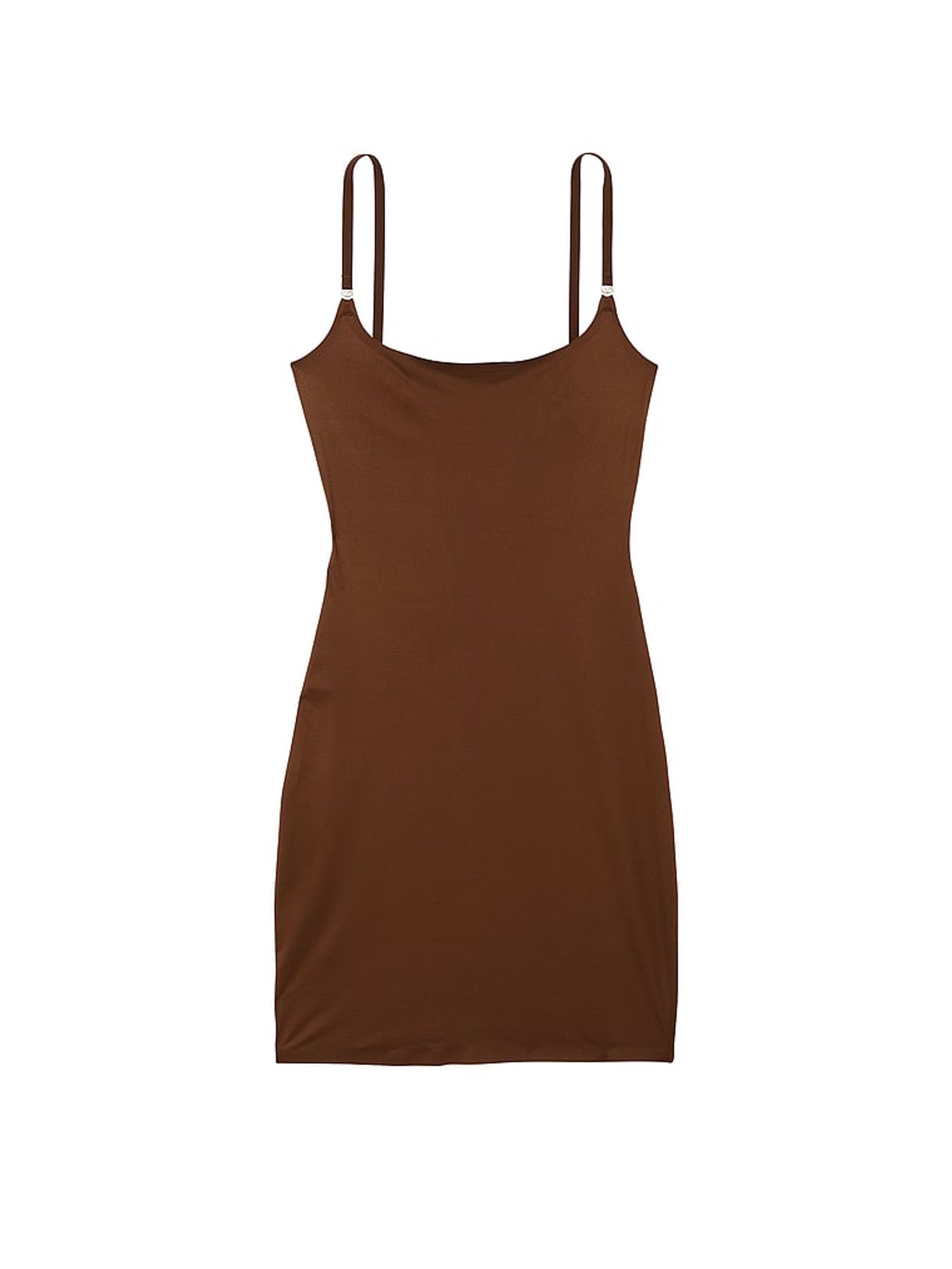 Ganache Brown Mini Feathersoft Essentials Slip Dress - Image 3 of 3