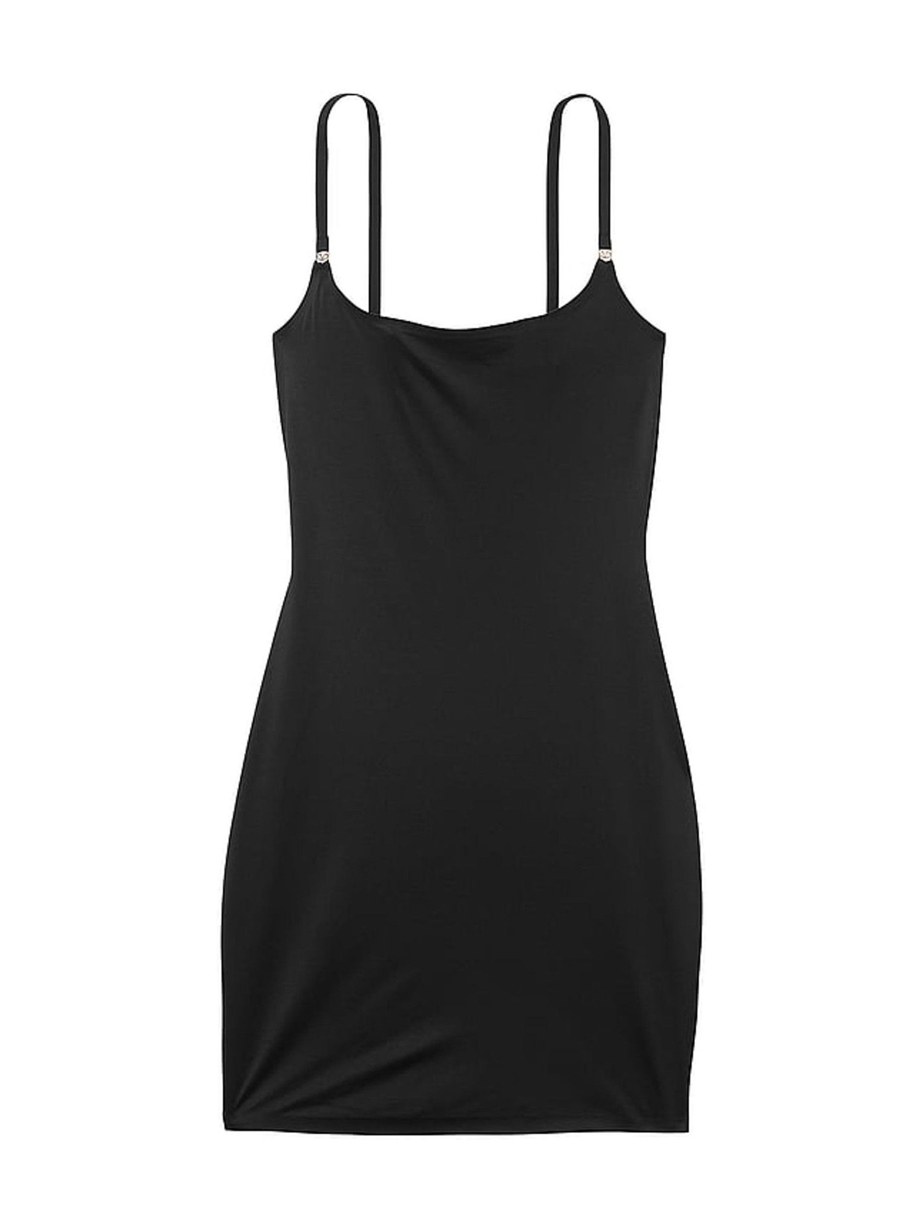 Black Mini Feathersoft Essentials Slip Dress - Image 3 of 3