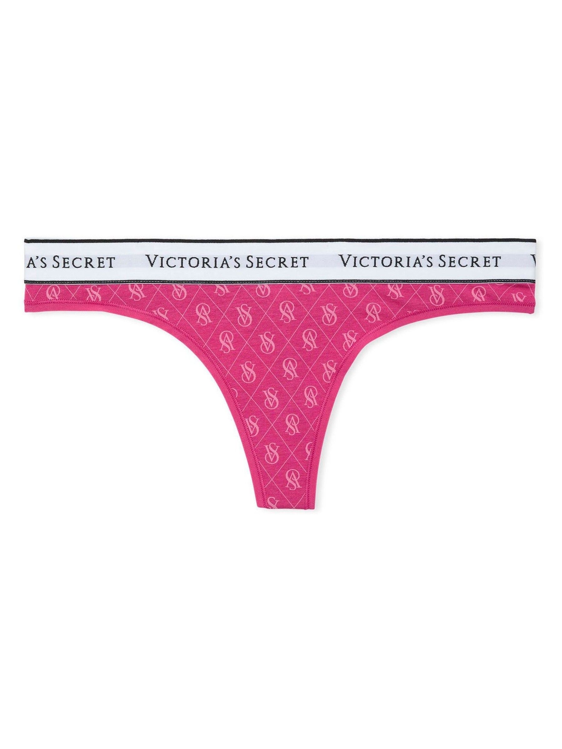 Luscious Rose Pink Shine Thong Knickers - Image 3 of 3