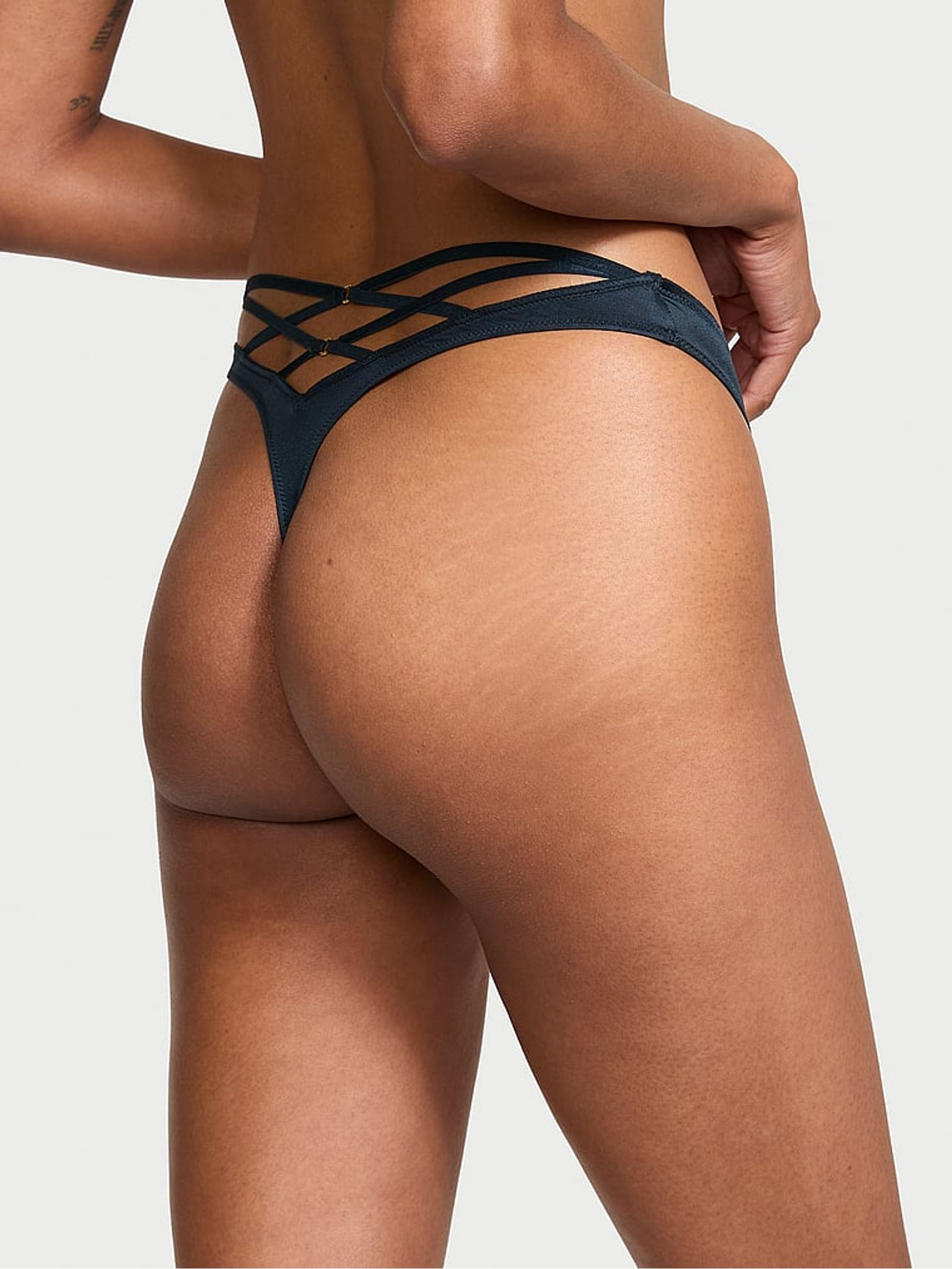 Dark Twilight Blue Thong Knickers - Image 2 of 3