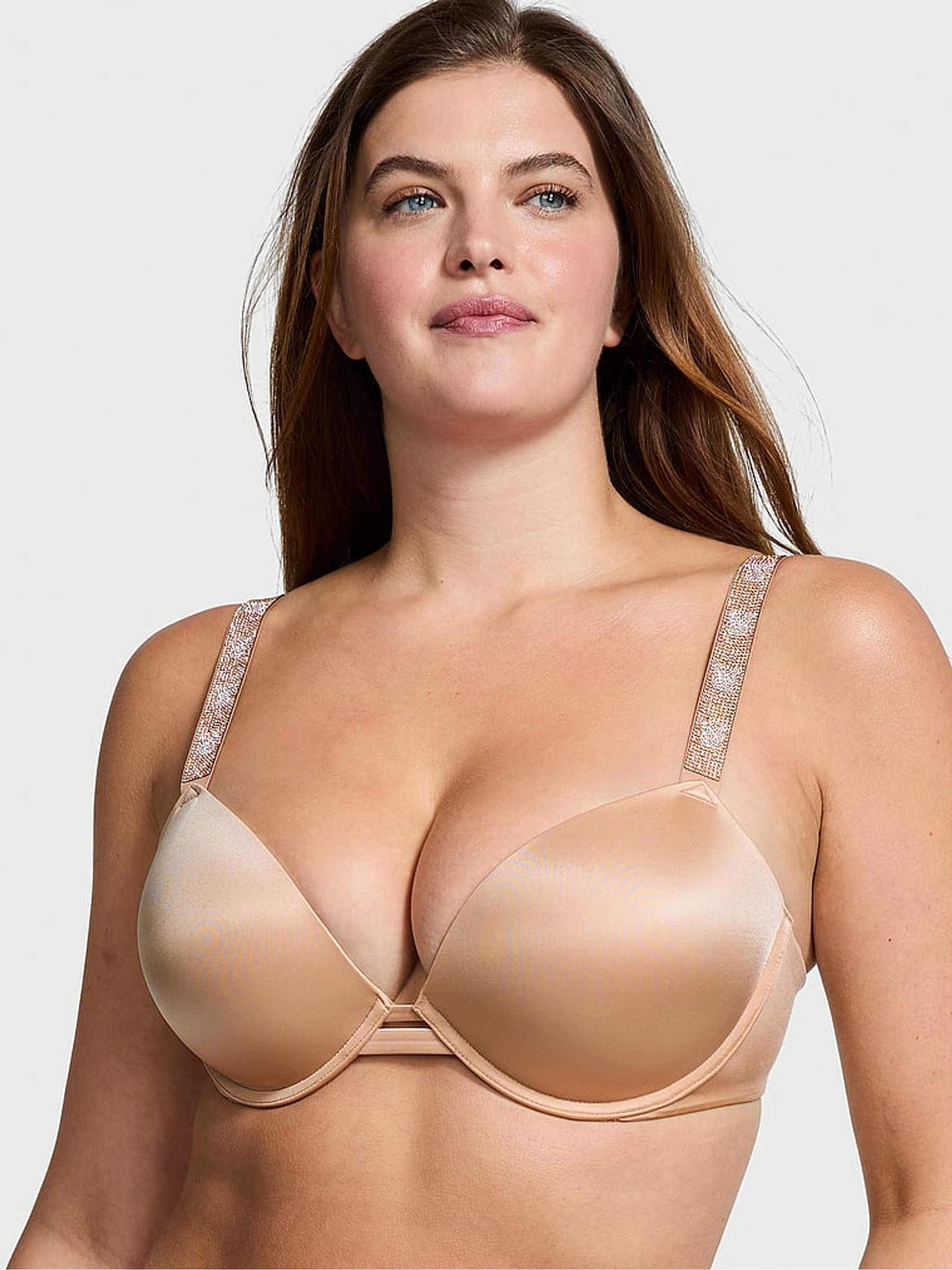 Praline Nude Smooth Push Up Shine Strap Bra - Image 1 of 3