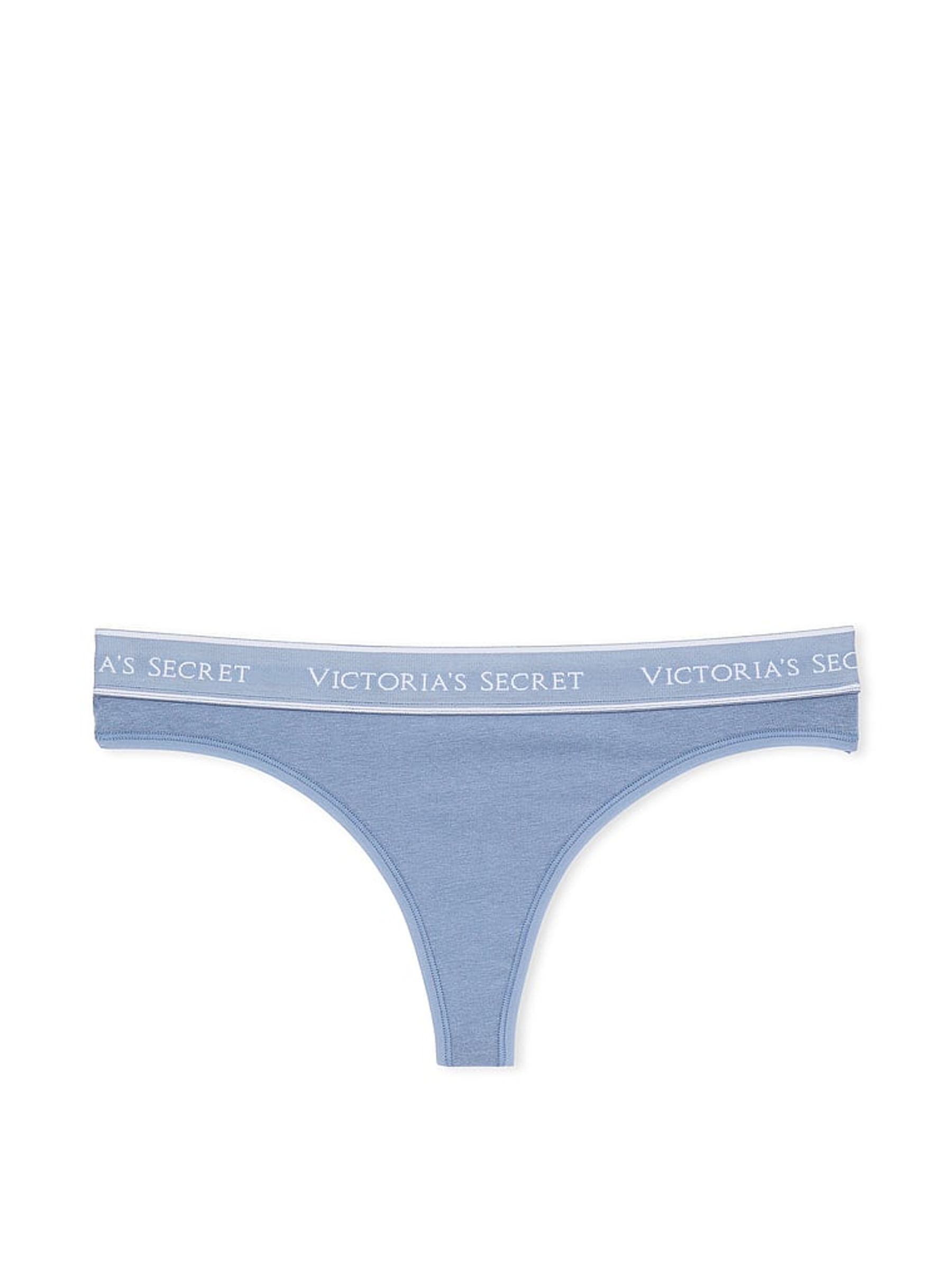 Faded Denim Blue Thong Knickers - Image 3 of 3