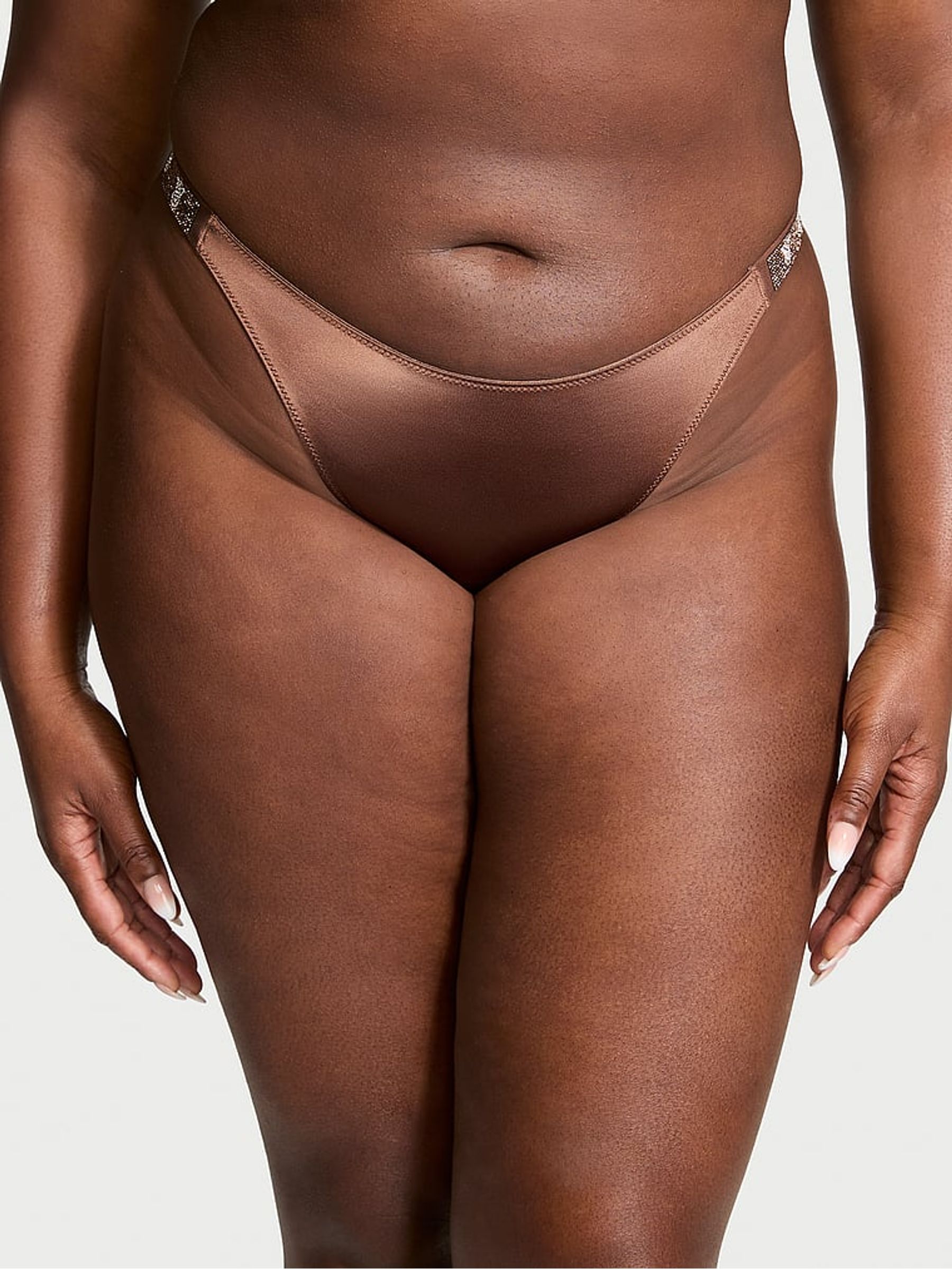 Mousse Nude Smooth Brazilian Shine Strap Knickers - Image 1 of 1