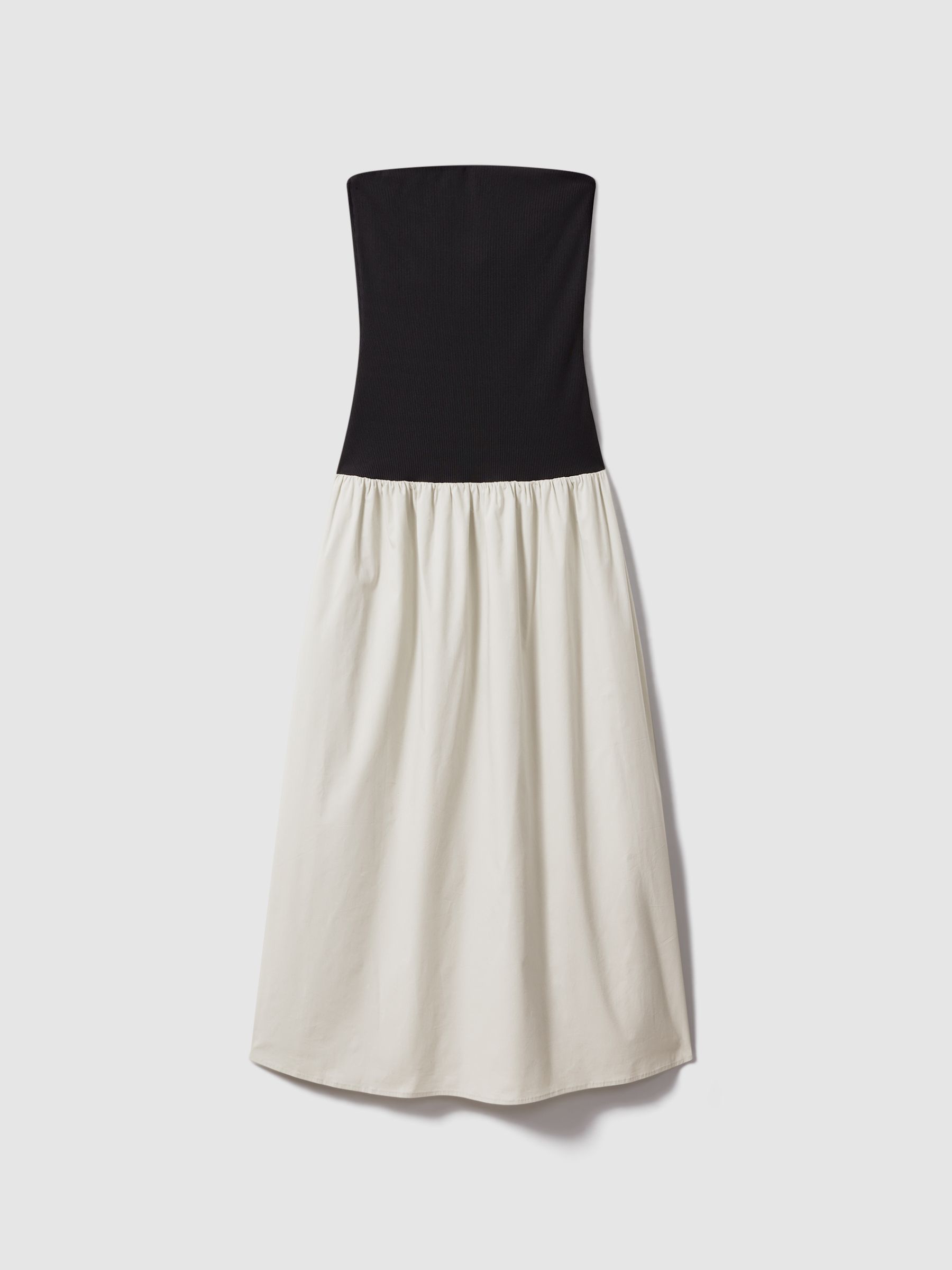 Anna Quan Drop Waist Maxi Dress in Black/Grey - Image 2 of 6