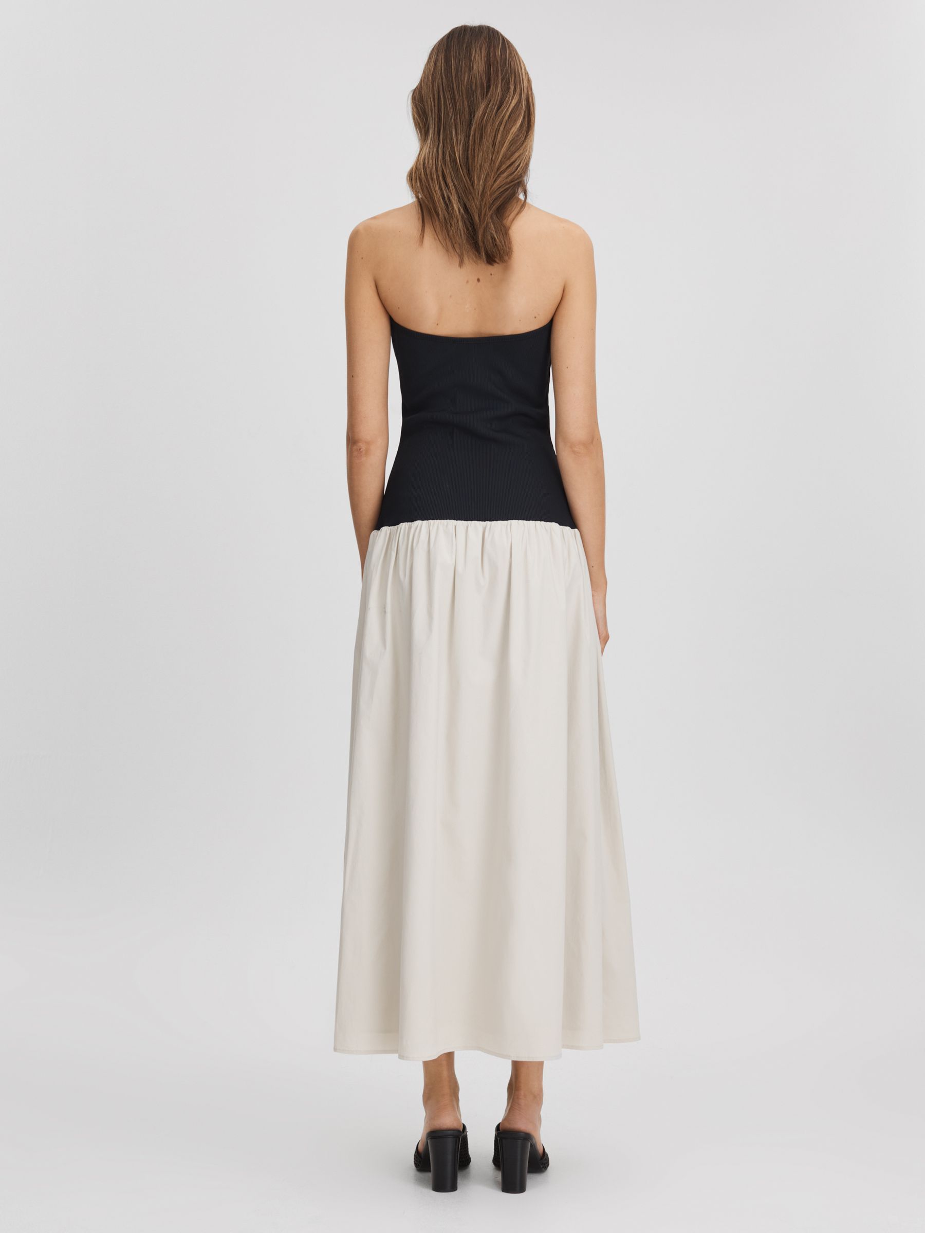 Anna Quan Drop Waist Maxi Dress in Black/Grey - Image 5 of 6