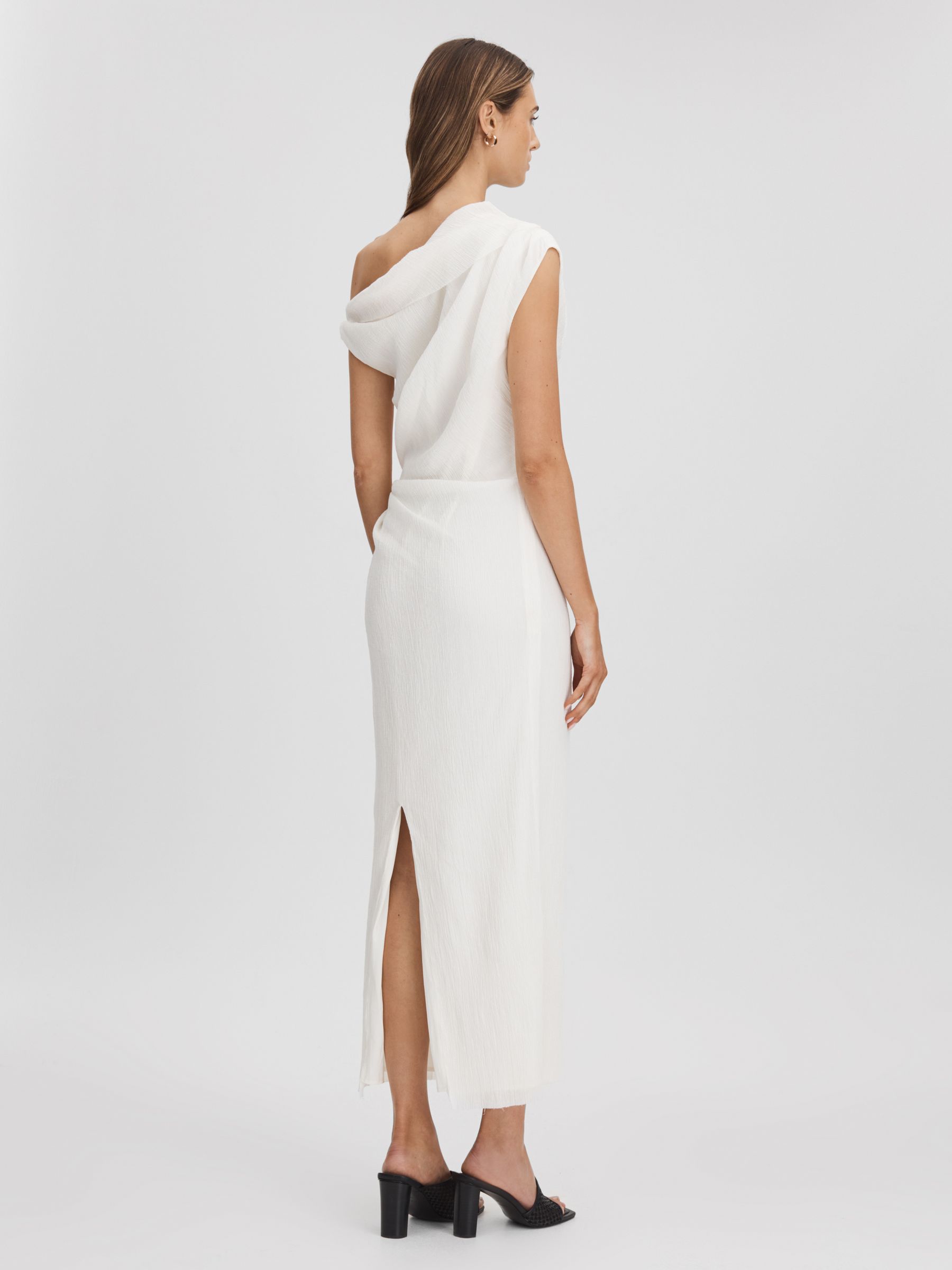 Anna Quan Textured Off-The-Shoulder Maxi Dress in White - Image 5 of 6