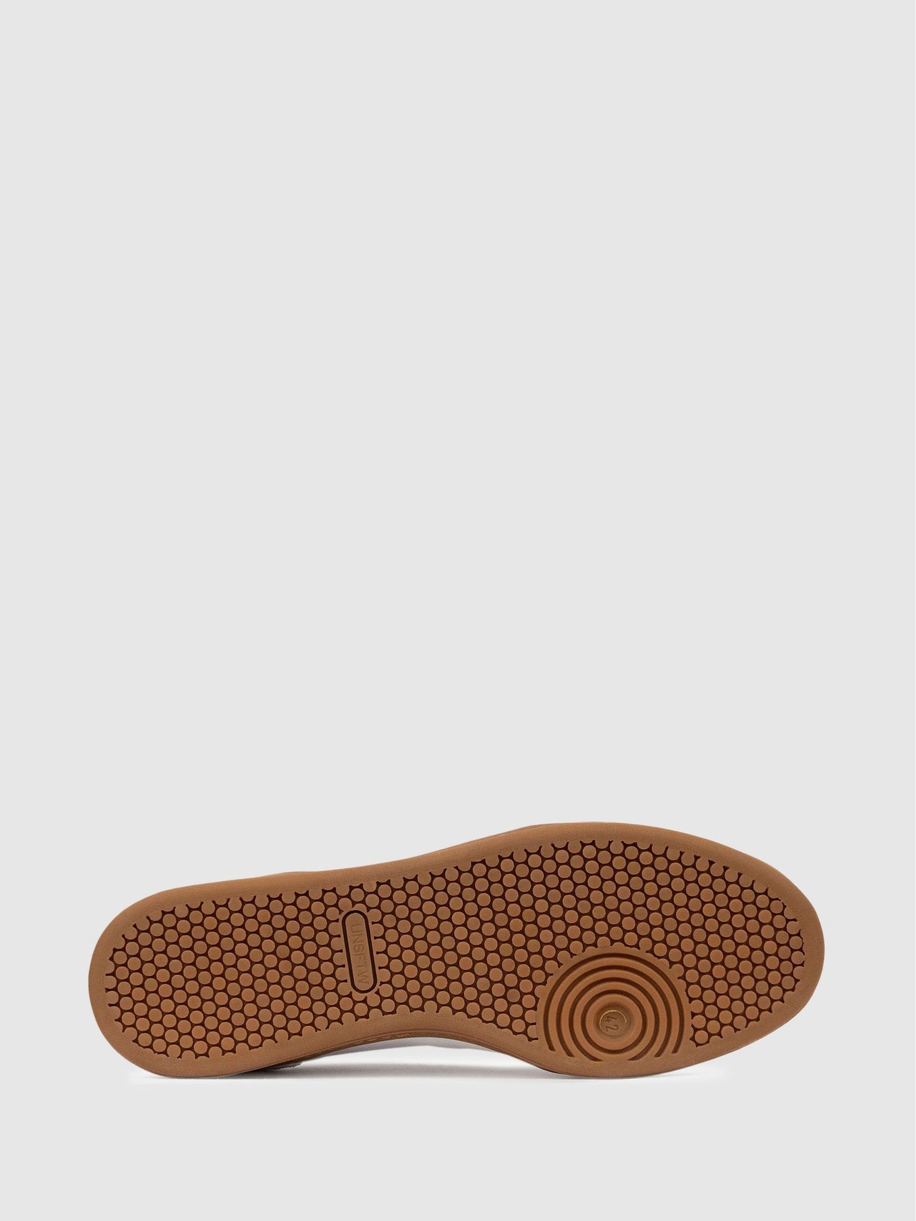 Unseen Footwear Leather Suede Trainers in White - Image 6 of 6