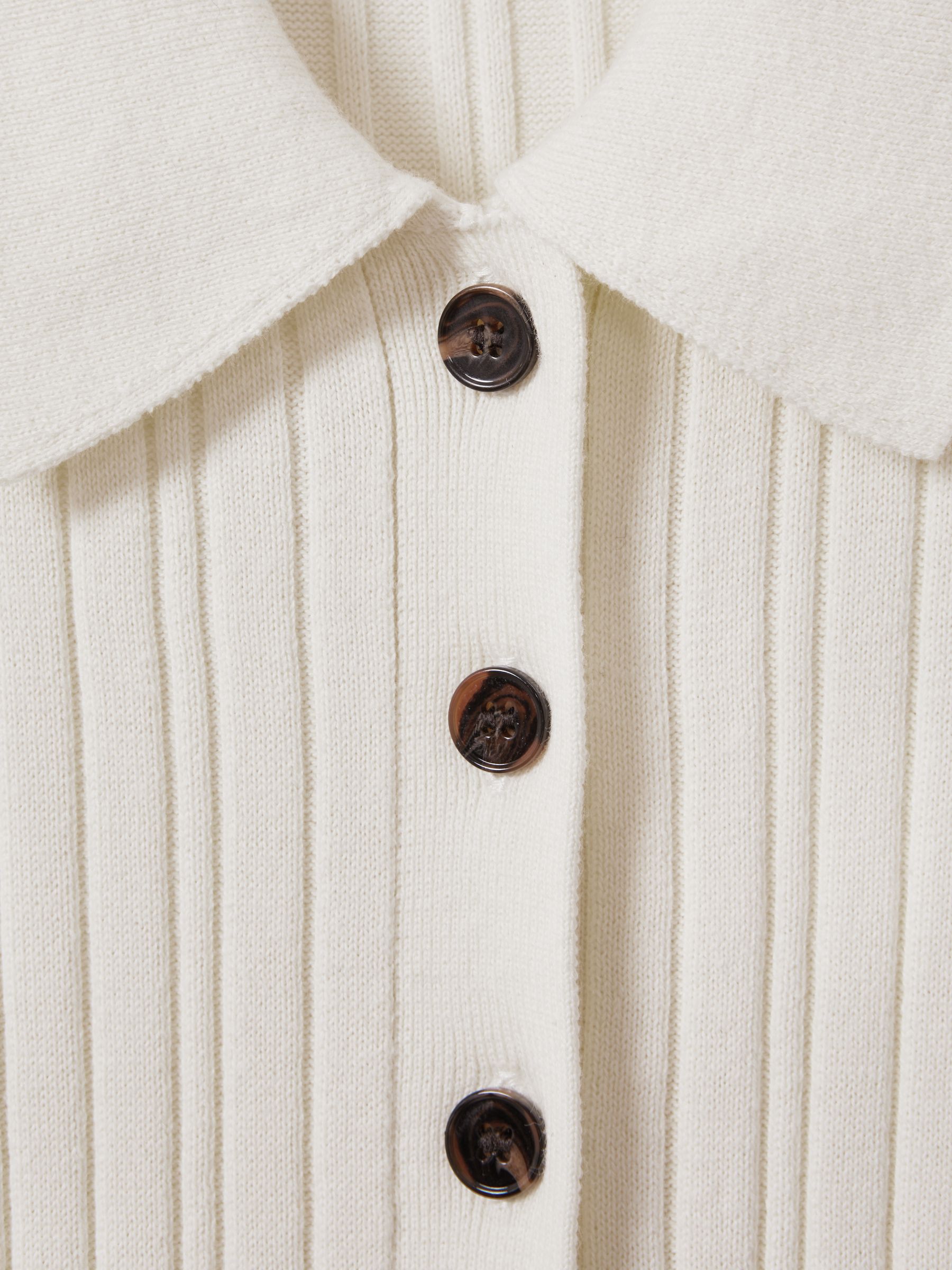 Anna Quan Ribbed Cotton Mini Dress in White - Image 5 of 5