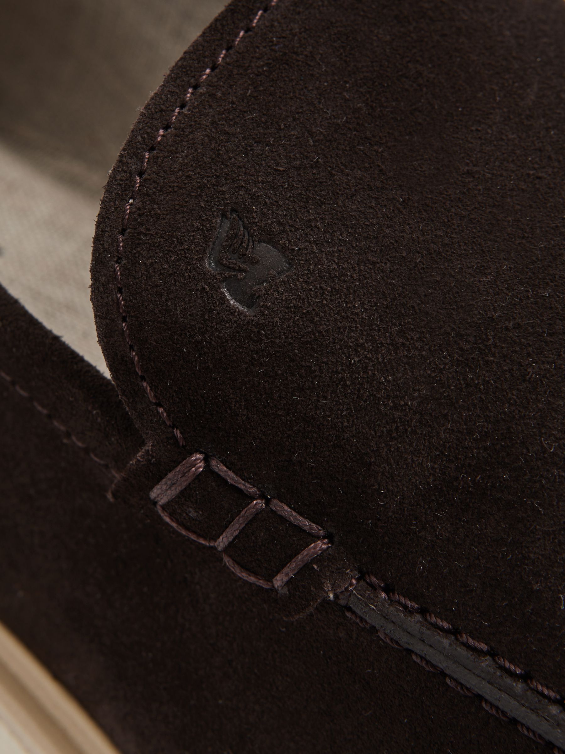 Hogan Suede Slip-Ons Loafers in Brown - Image 4 of 4