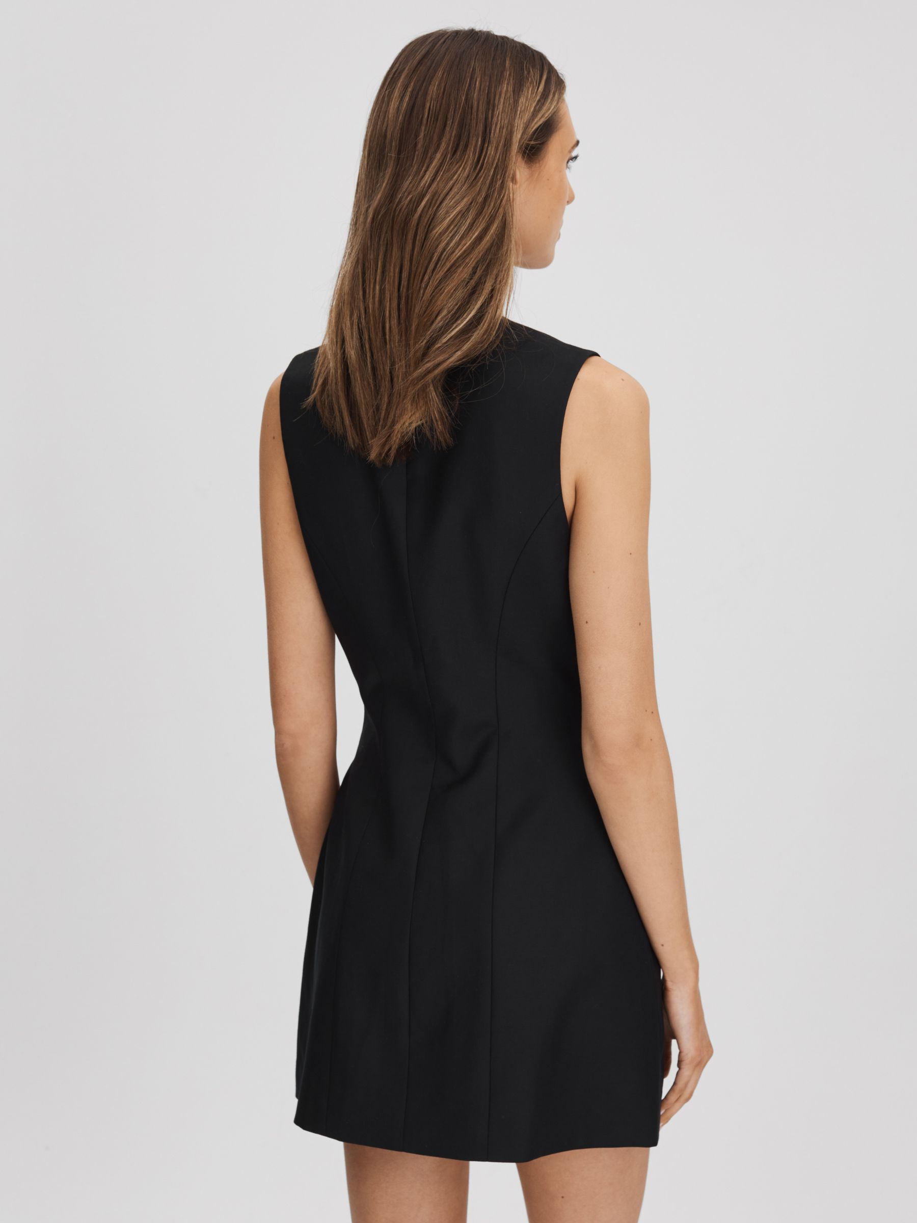 Anna Quan Single Breasted Mini Dress in Black - Image 5 of 6