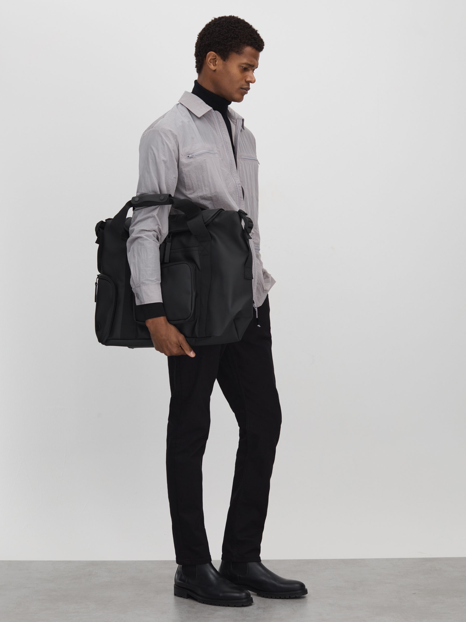 Rains Large Waterproof Kit Bag in Black - Image 2 of 6