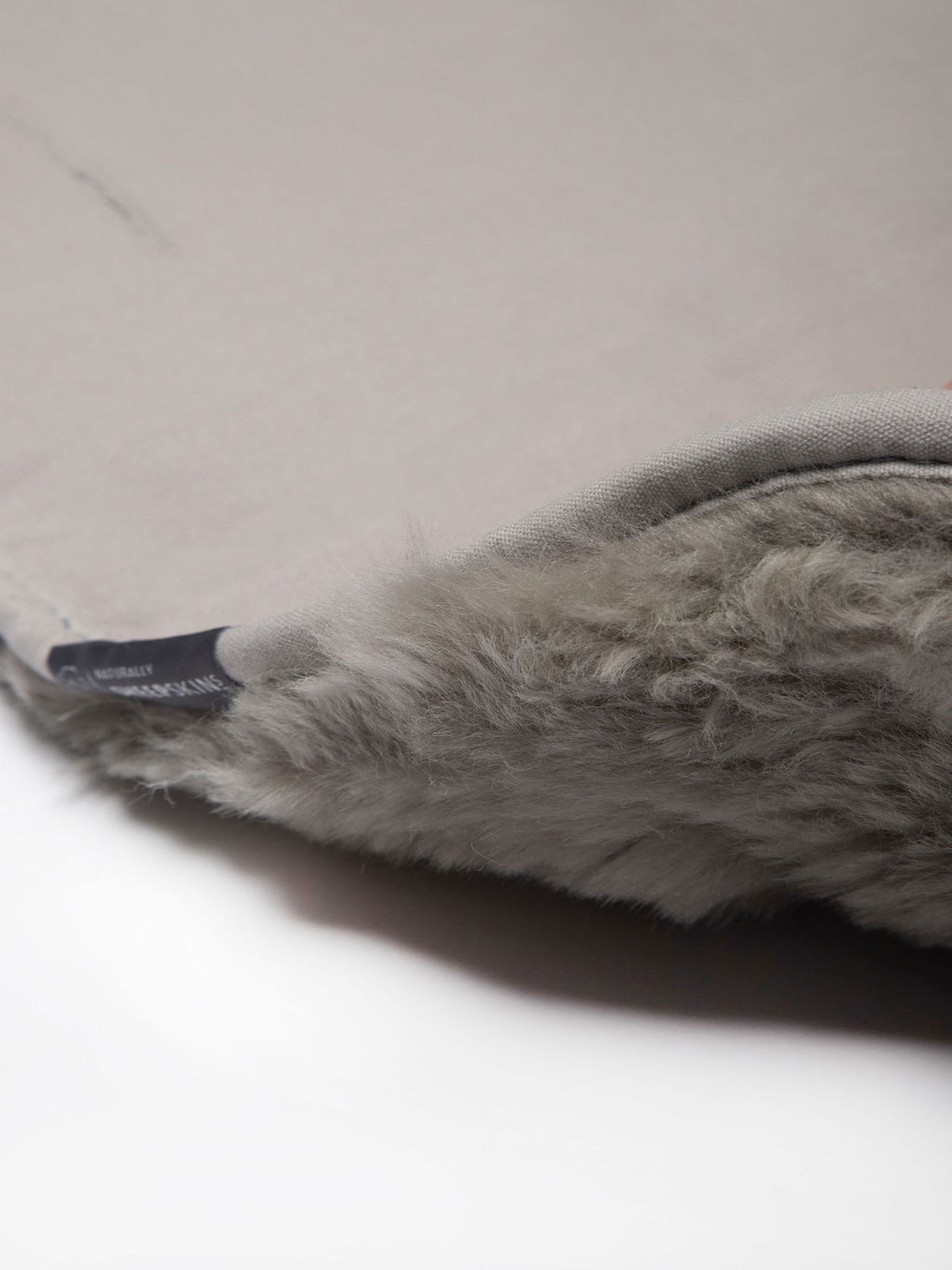 Naturally Sheepskins Grey Baby Original Sheepskin Pram Liner - Image 4 of 4
